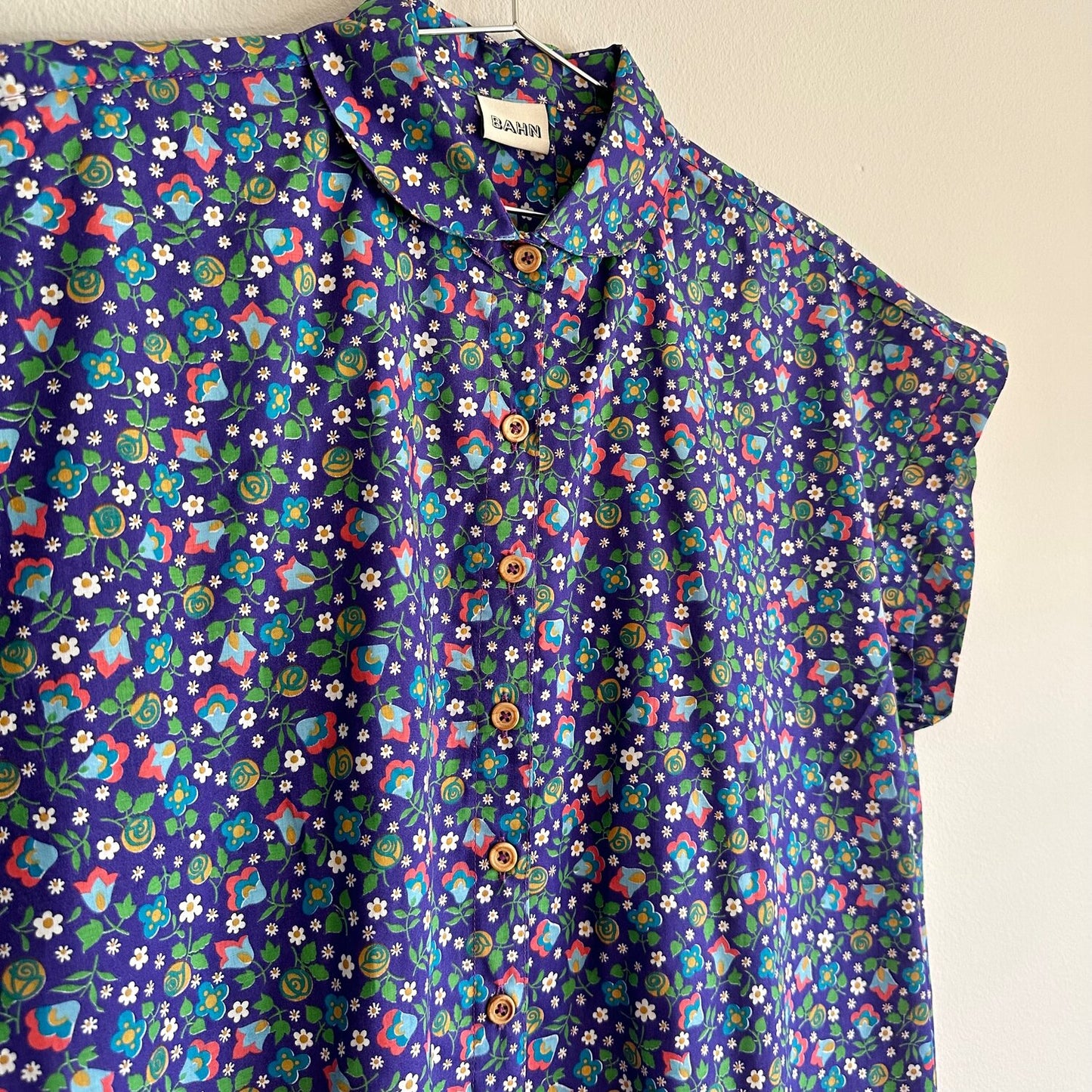 Willamette Vintage Violet Floral Shirt Dress - SZ OSP2
