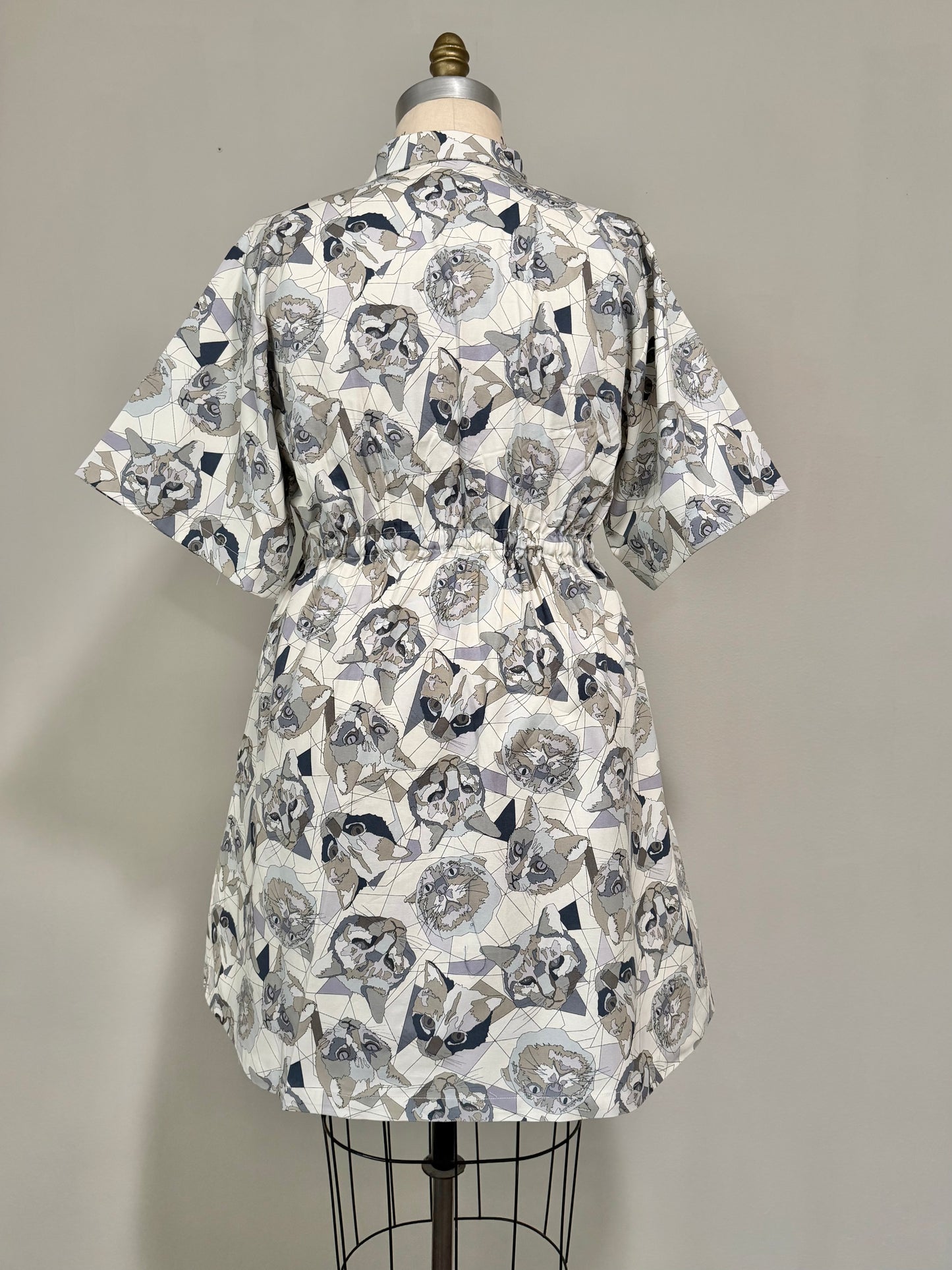 Geometric Cat Bethany zipper dress [L/XL]