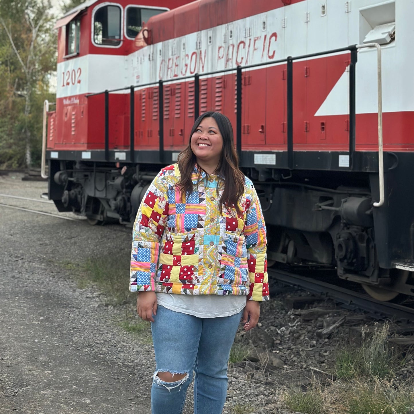 Vintage Patchwork Chore Jacket