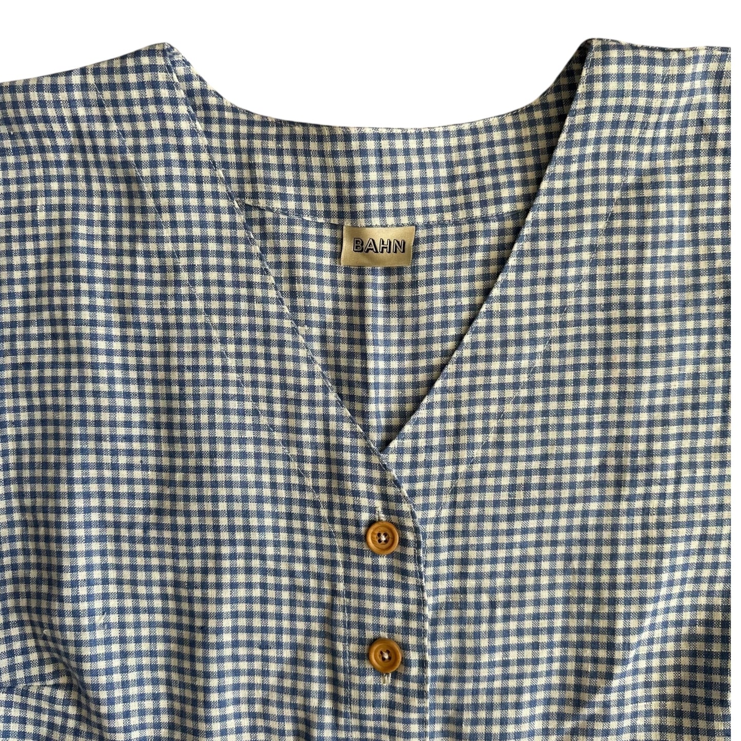 Gingham Linen Sauvie dress [OS]