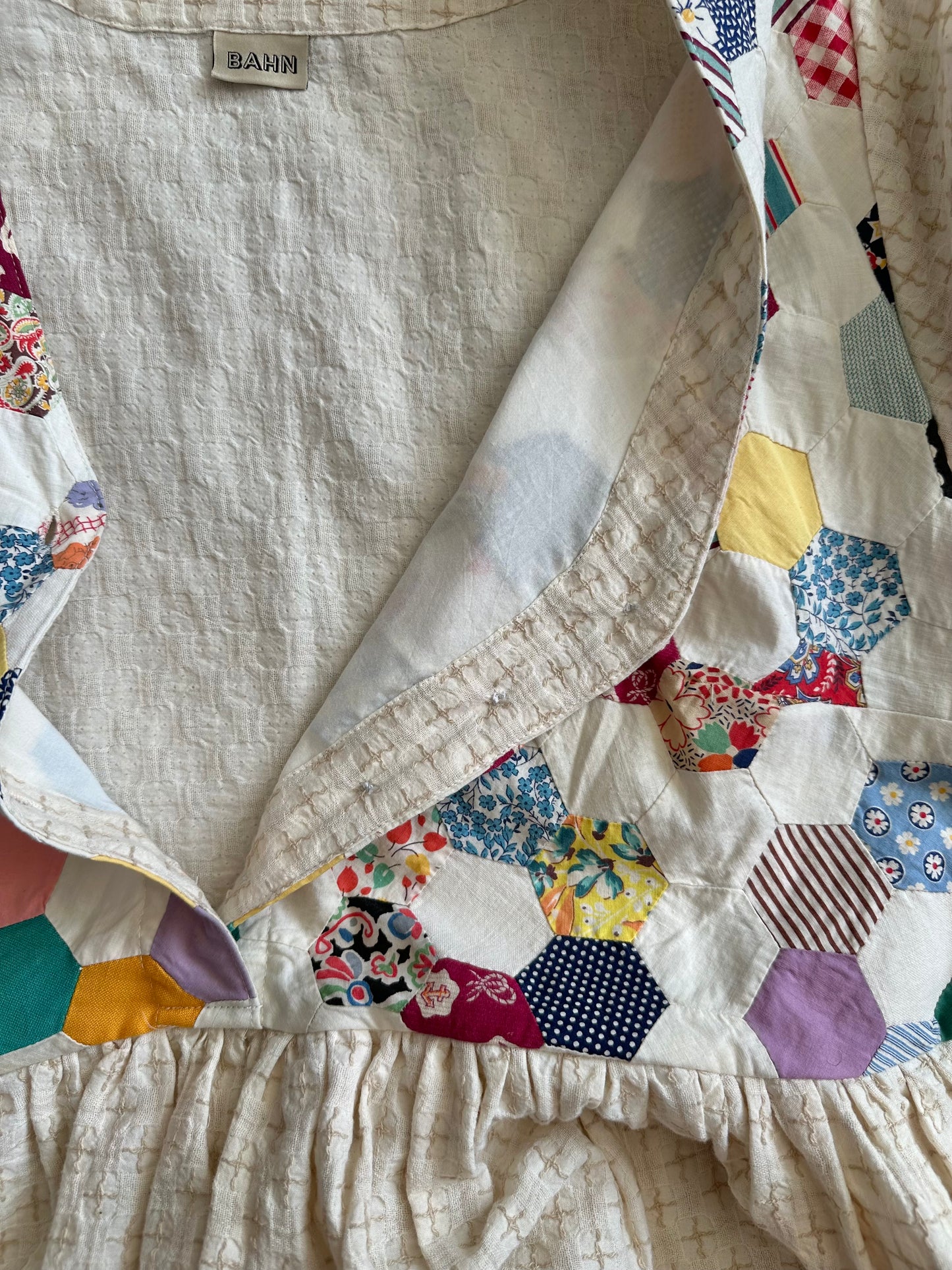 Hexie quilt top Sauvie dress [OS]