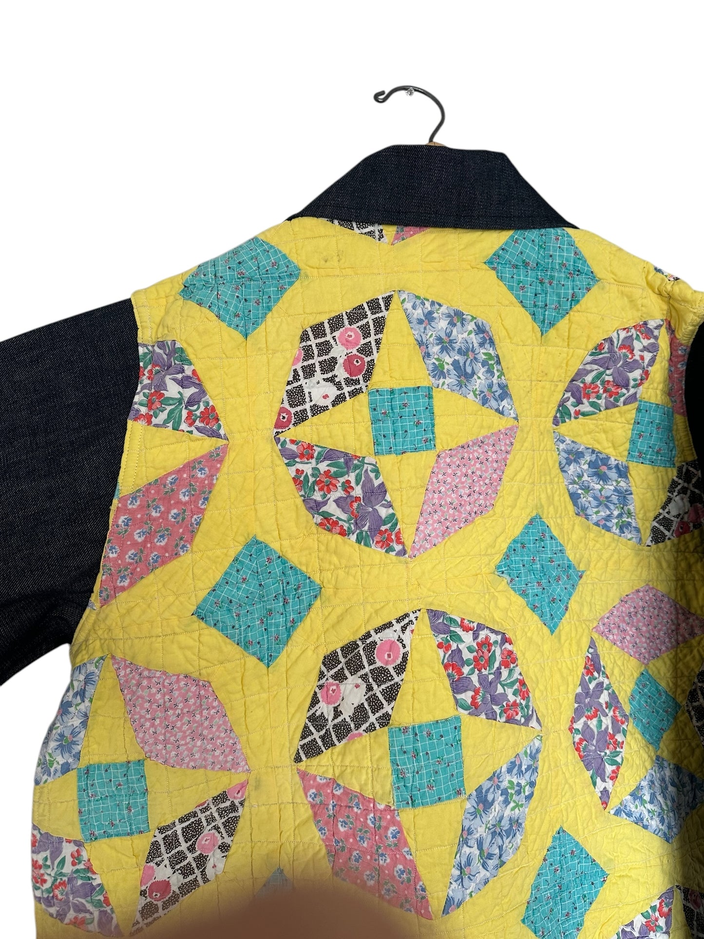 Pastel Vintage Quilt Chore Jacket [OS]