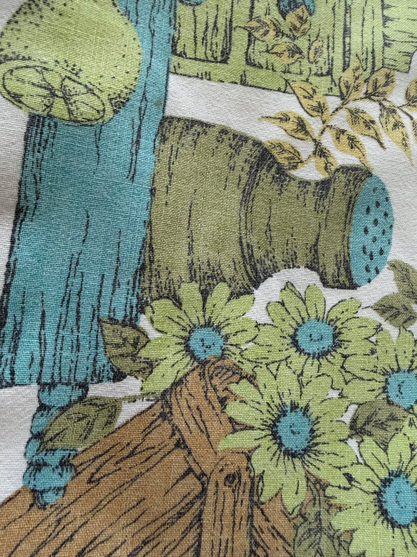 Gardening & Tea cropped camp shirt [XL]
