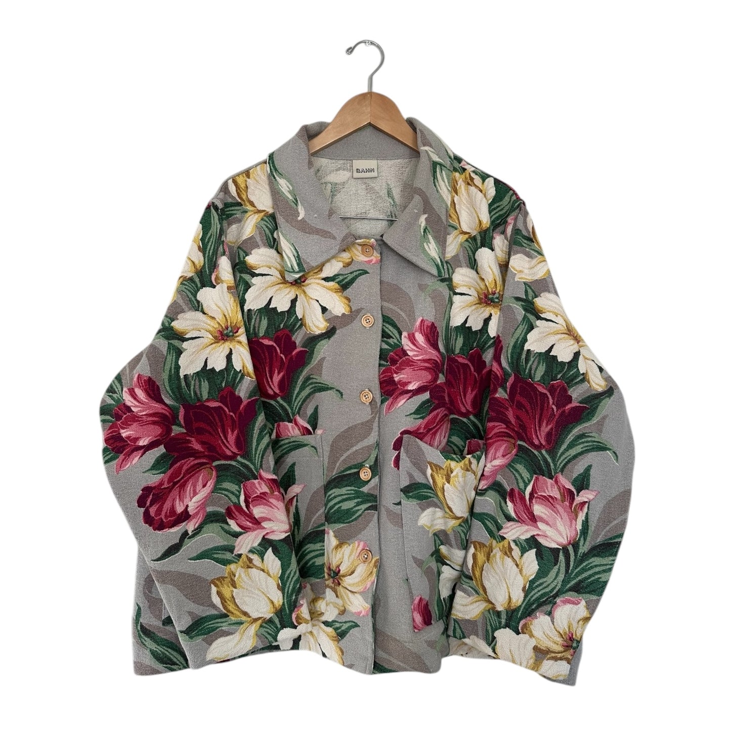 Floral Barkcloth Chore Jacket [OS]