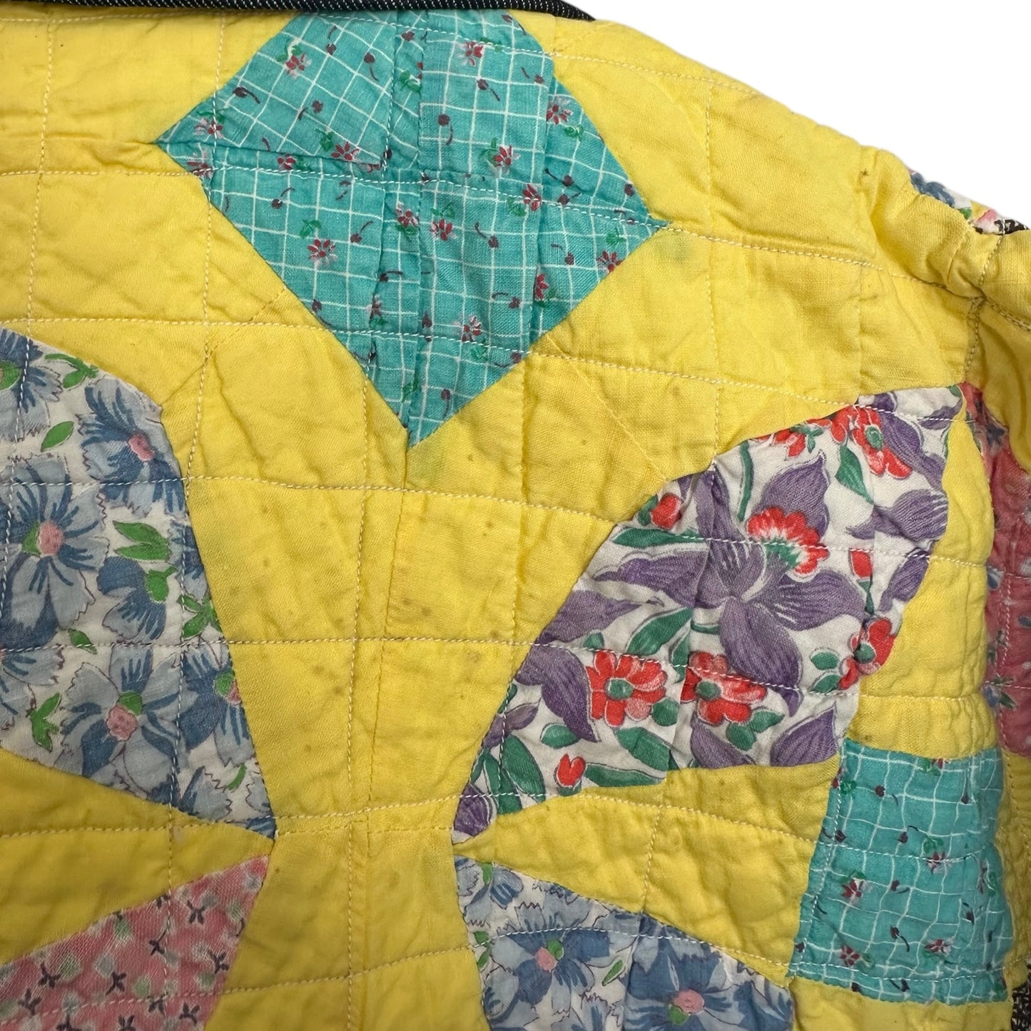 Pastel Vintage Quilt Chore Jacket [OS]