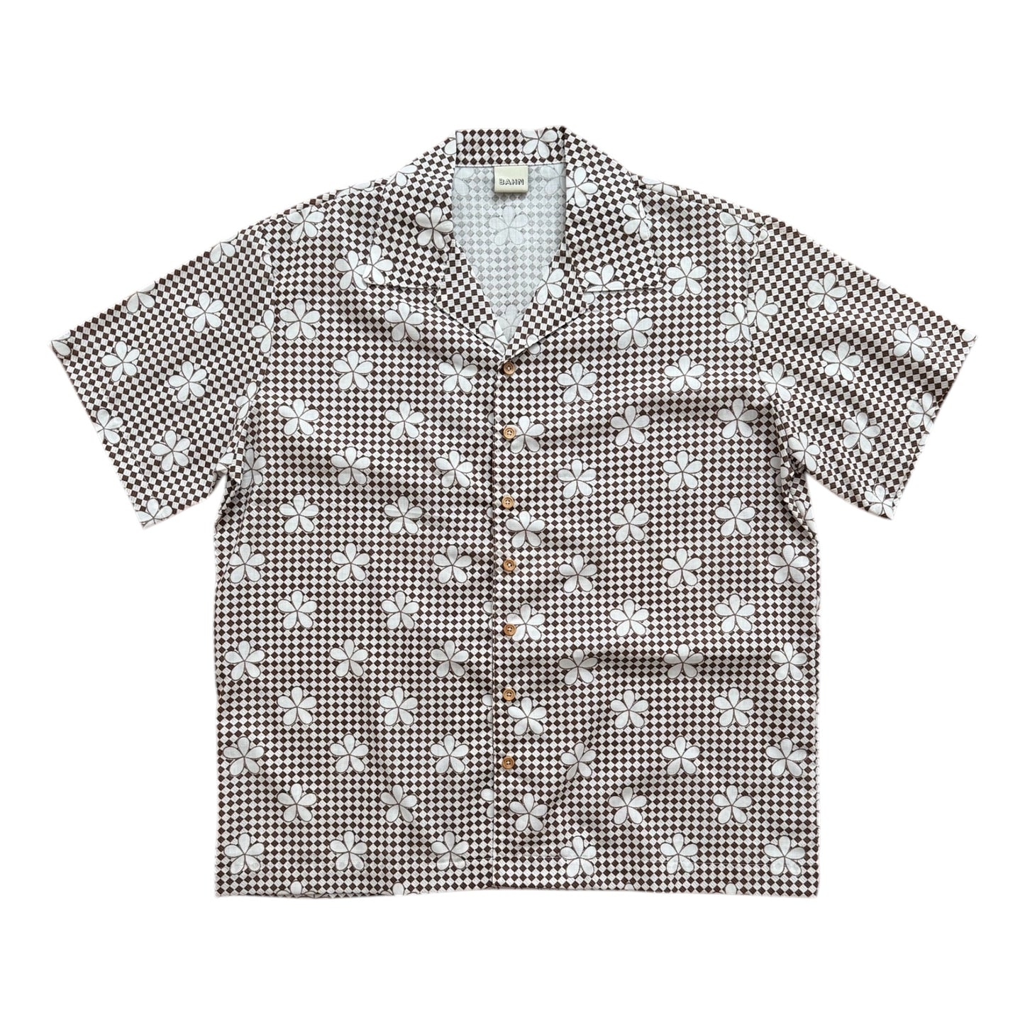 Daisy print camp shirt  [XL]