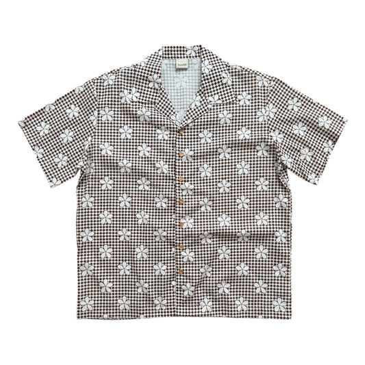 Daisy print camp shirt  [XL]