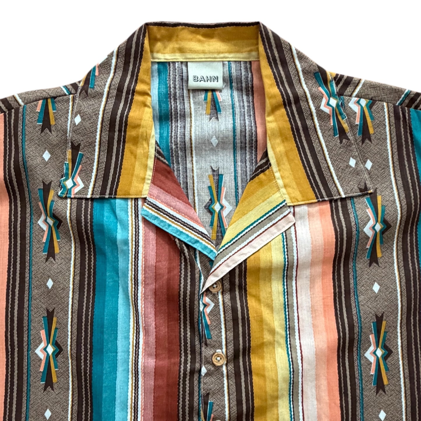 Southwest print camp shirt  [XL]
