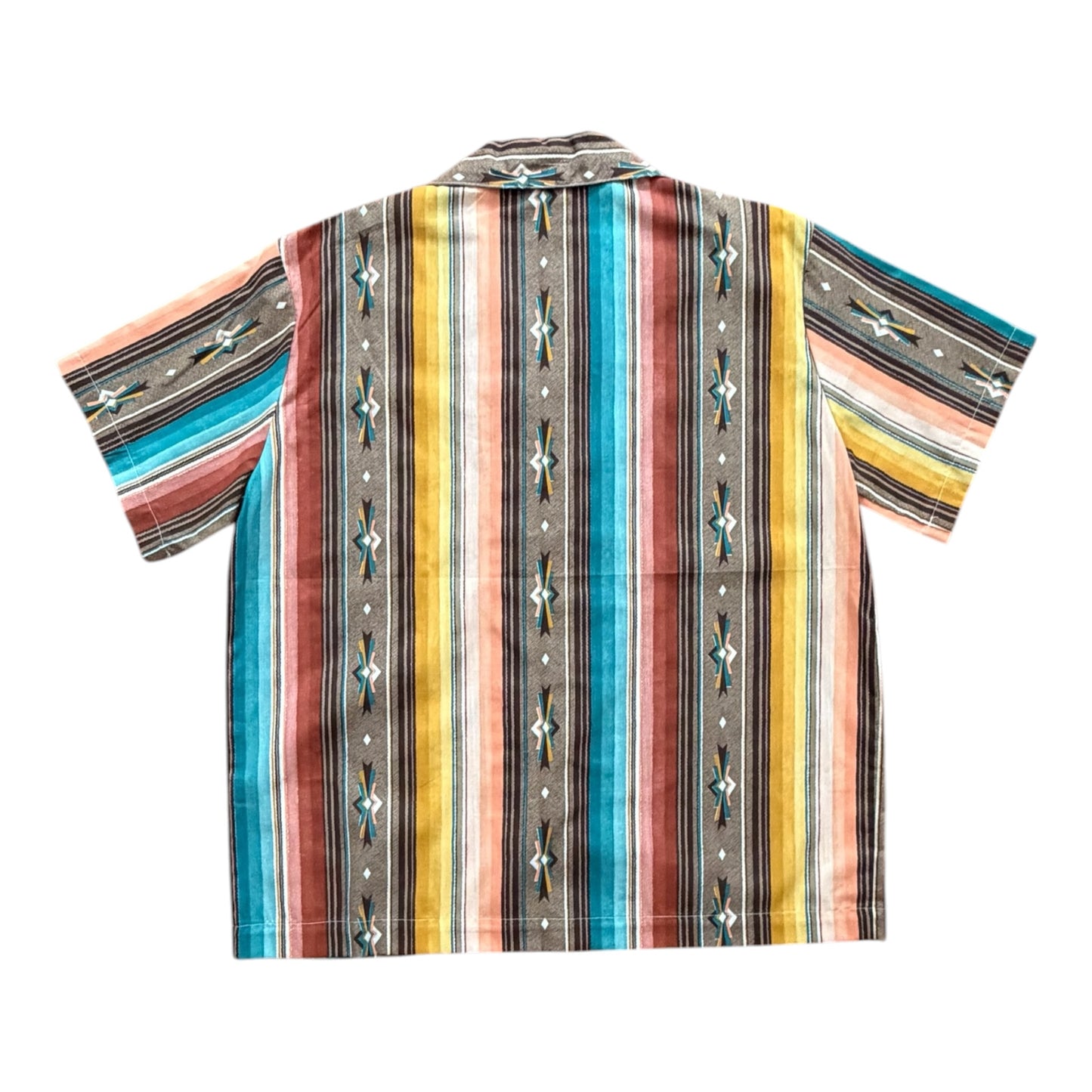 Southwest print camp shirt  [XL]