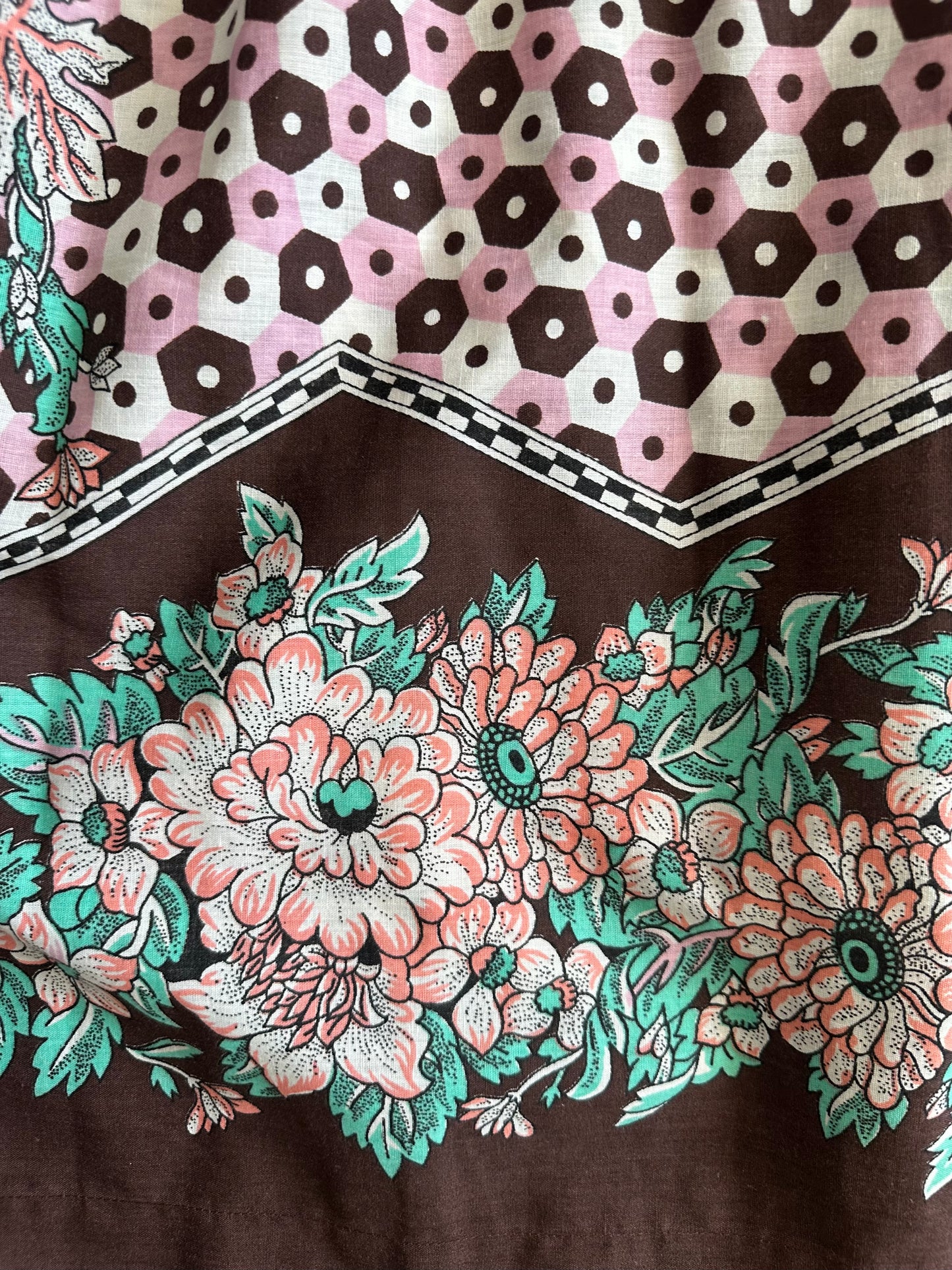 Floral Border Sauvie dress [OS]