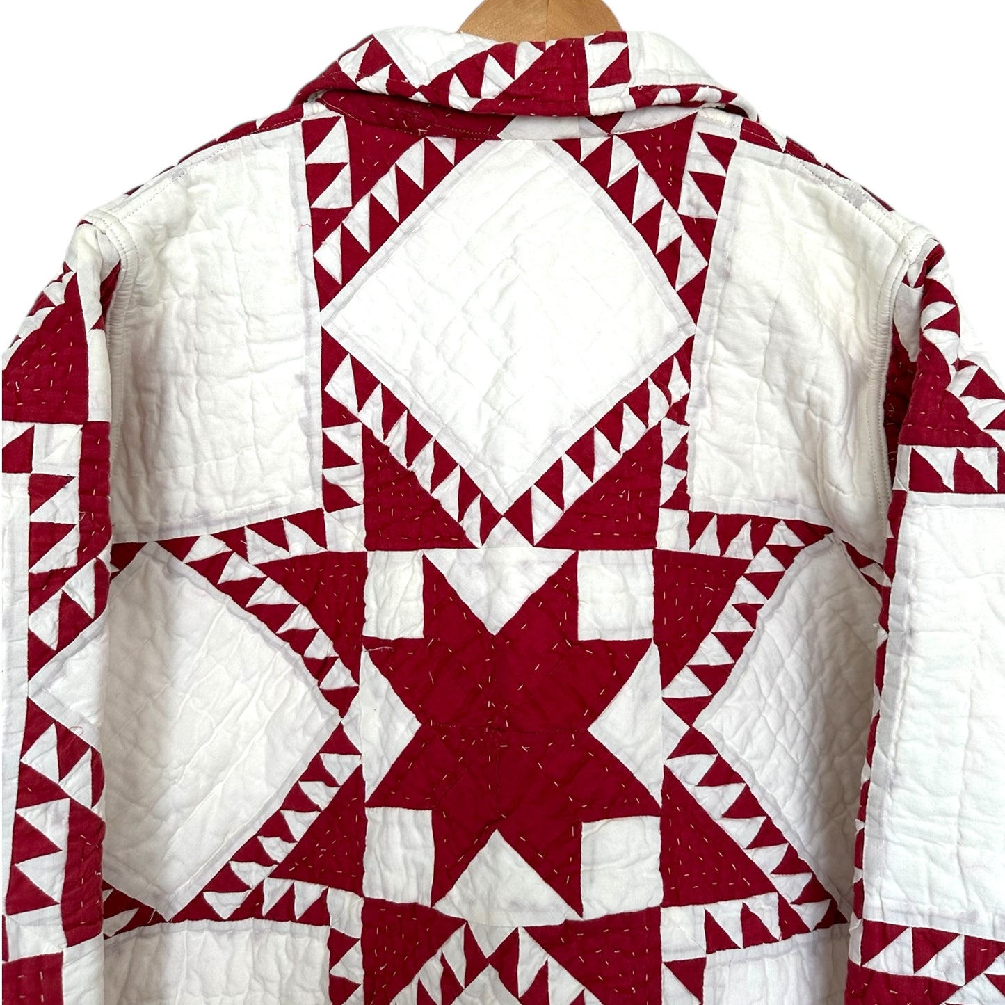 Vines and Stars Vintage Quilt Chore Jacket [OS]