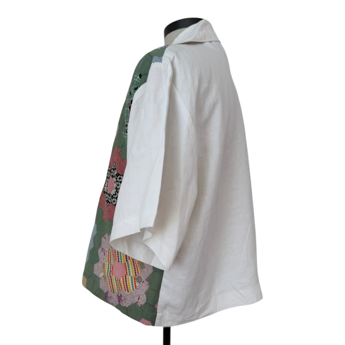 Two quilted cropped camp shirt [XL]