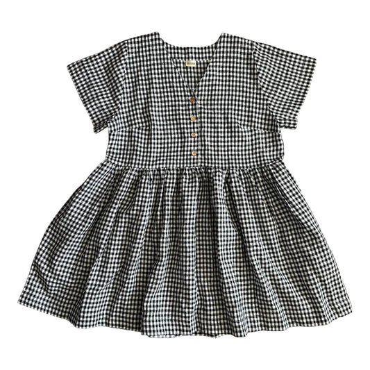 Gingham Linen Sauvie dress [OS]