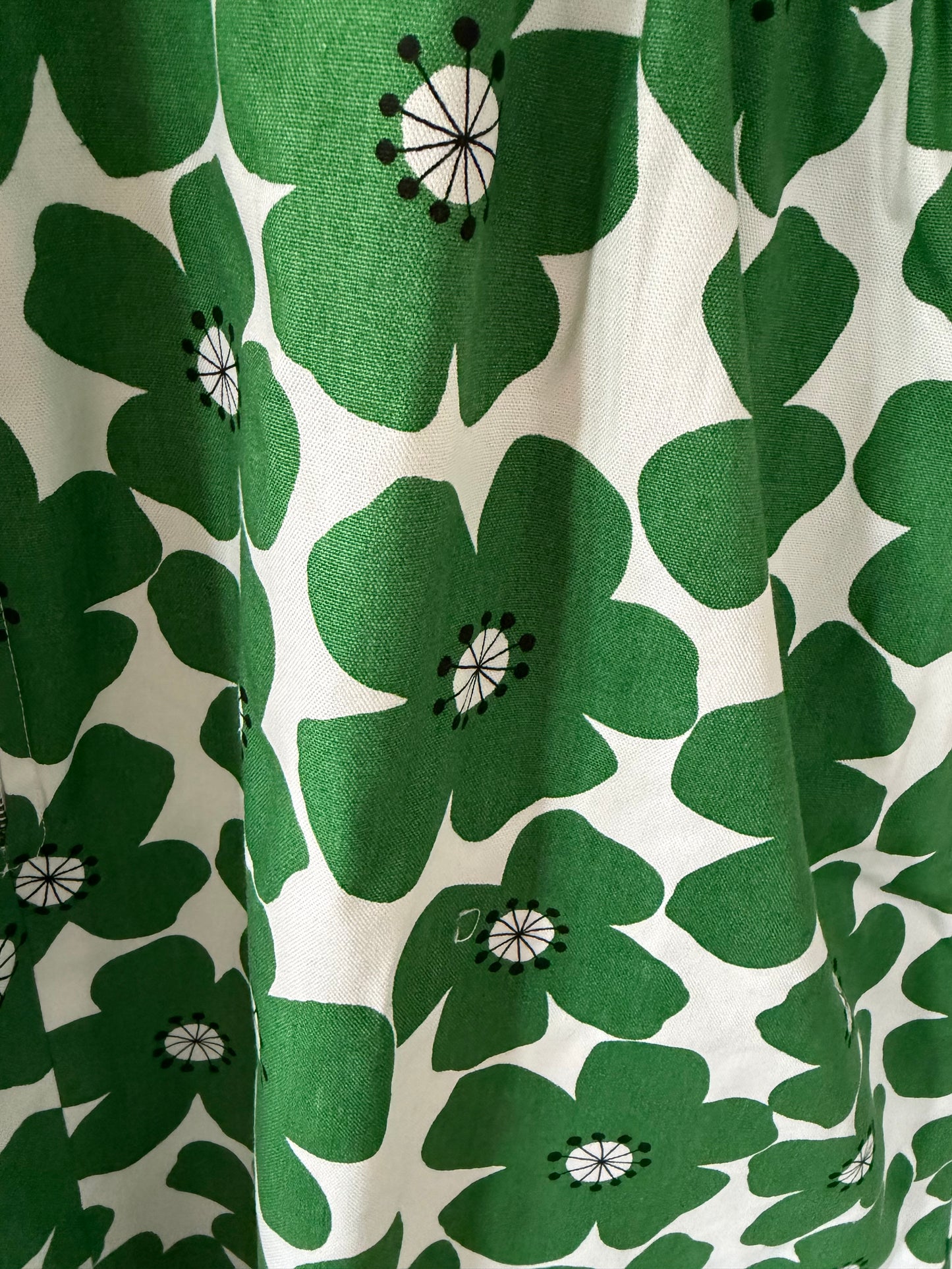 Green poppies Bethany dress [OS]