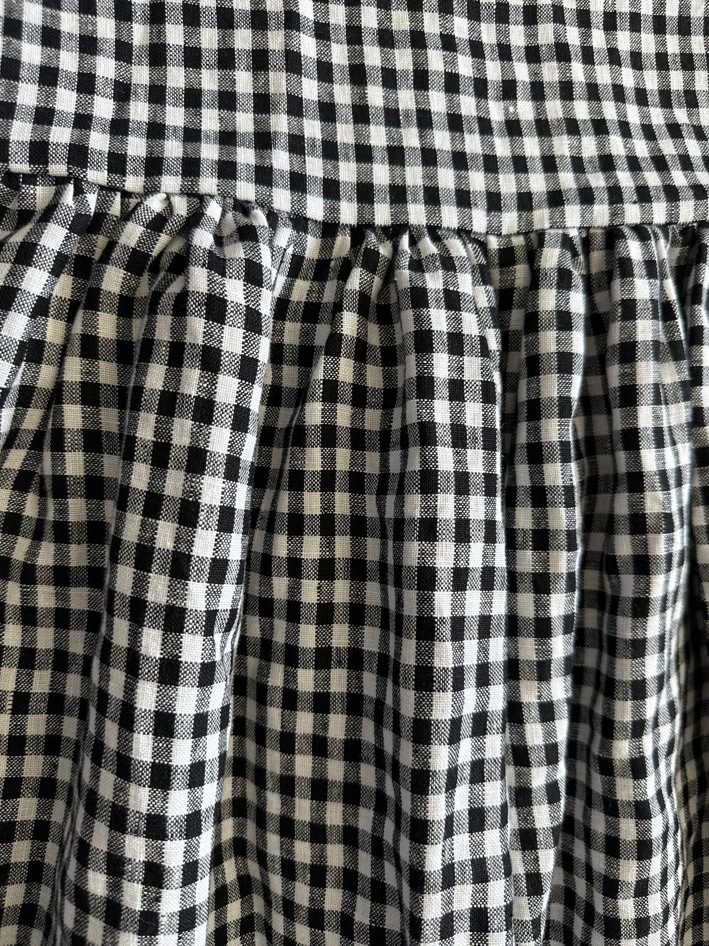 Gingham Linen Sauvie dress [OS]