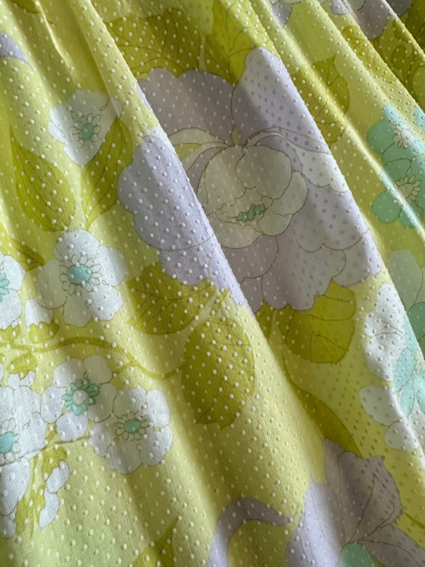 Flocked Swiss Dot Sauvie dress [OS]