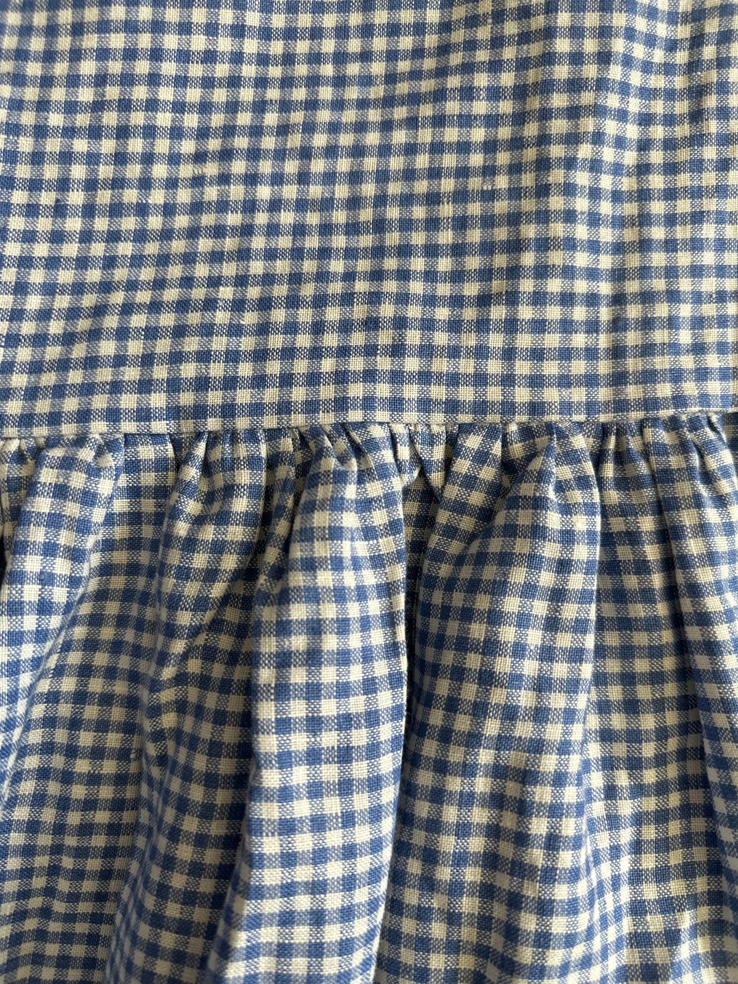Gingham Linen Sauvie dress [OS]