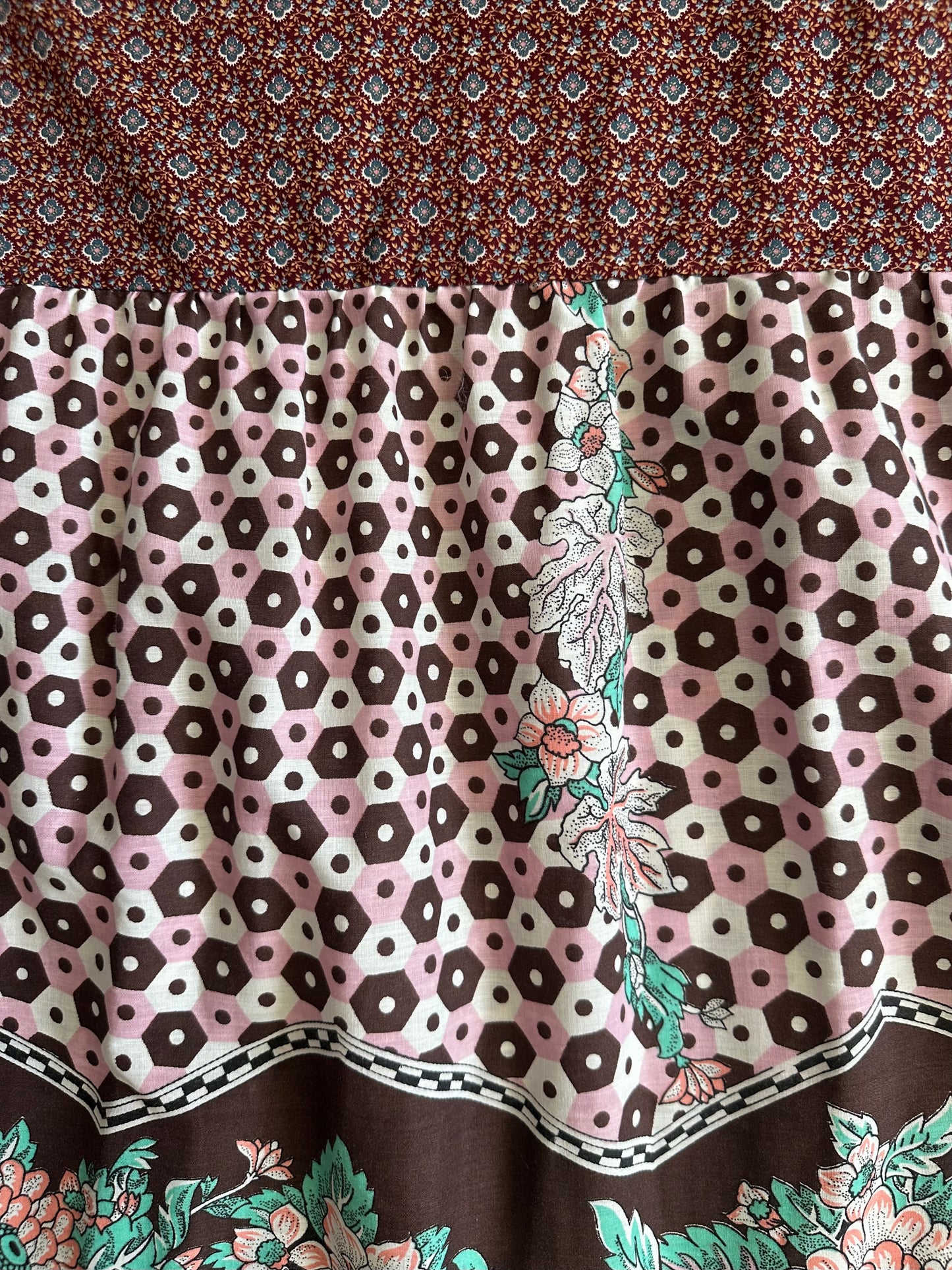 Floral Border Sauvie dress [OS]