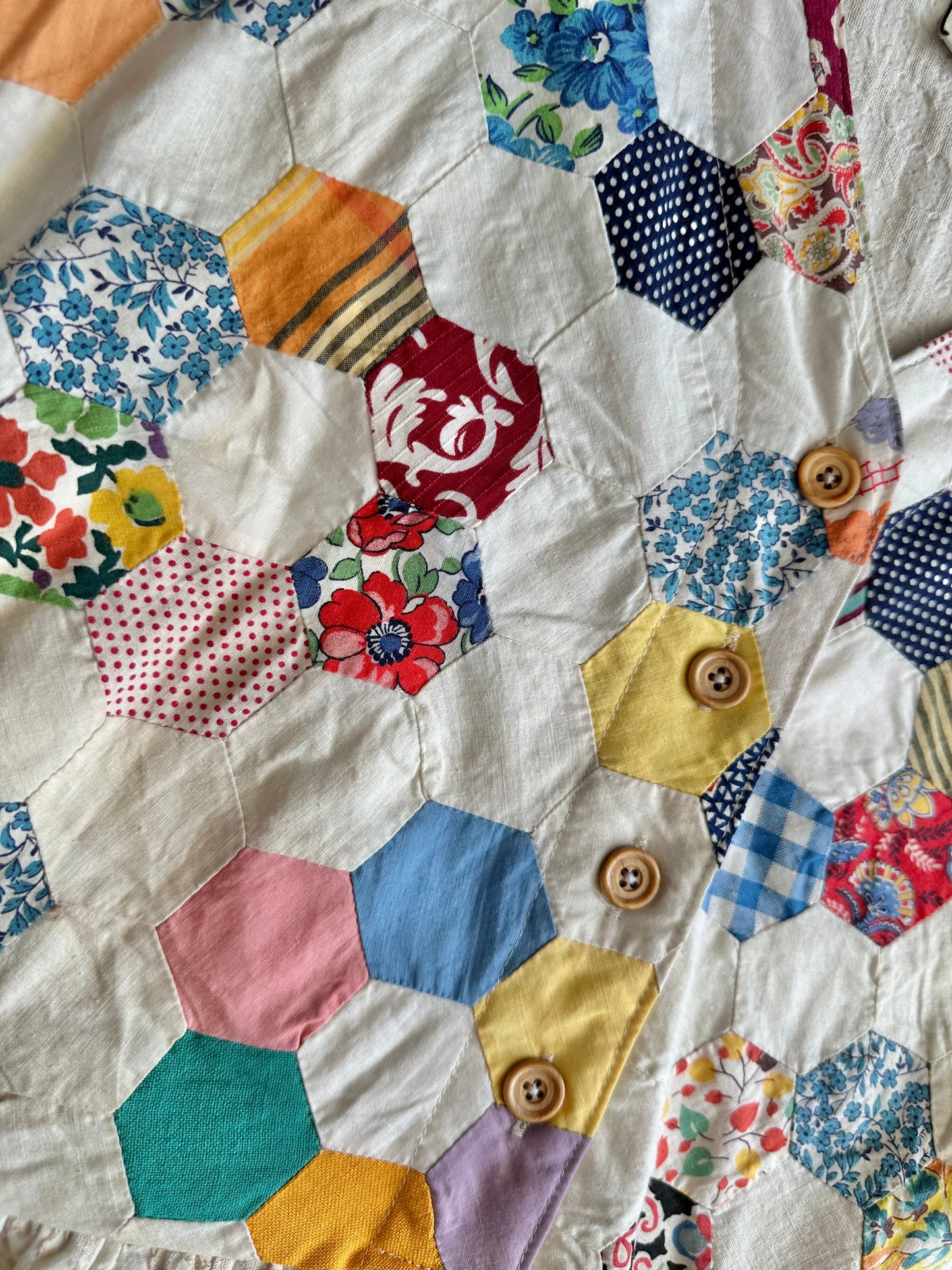Hexie quilt top Sauvie dress [OS]