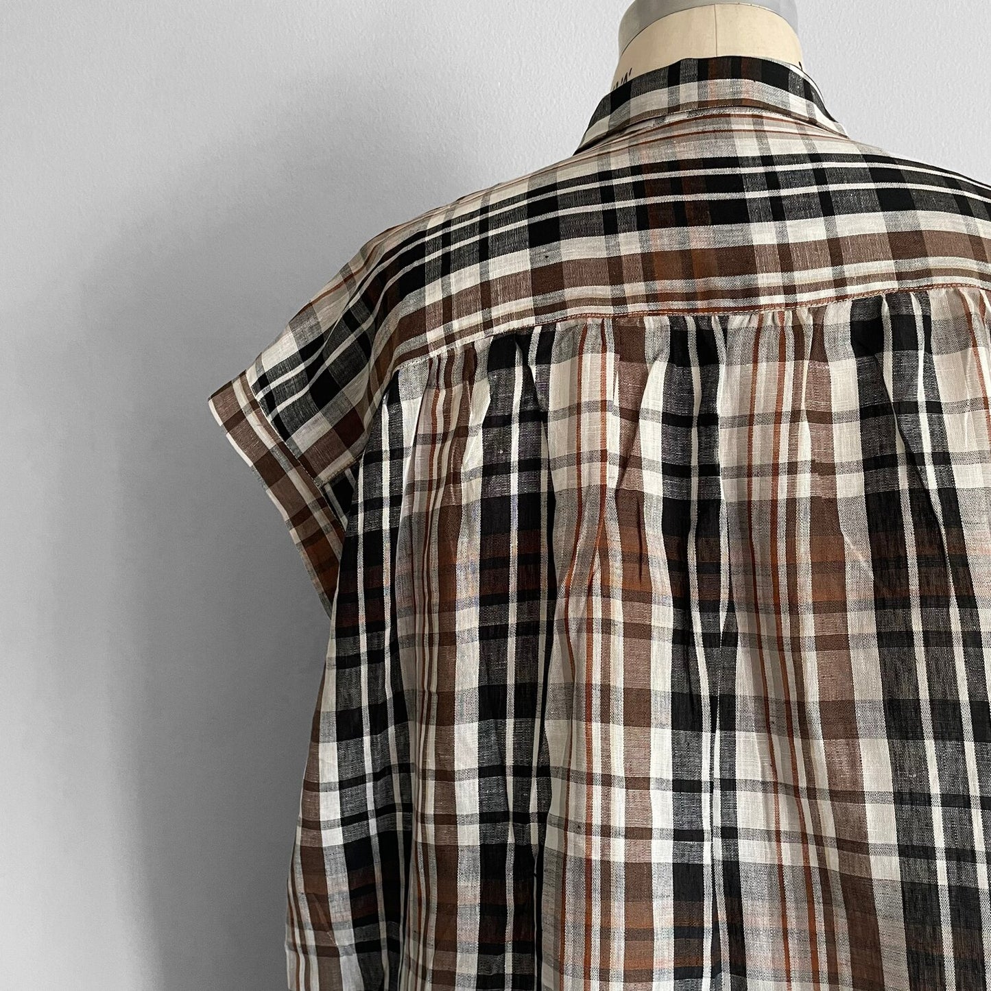 Willamette Brown Plaid  Shirt Dress - Sz OS
