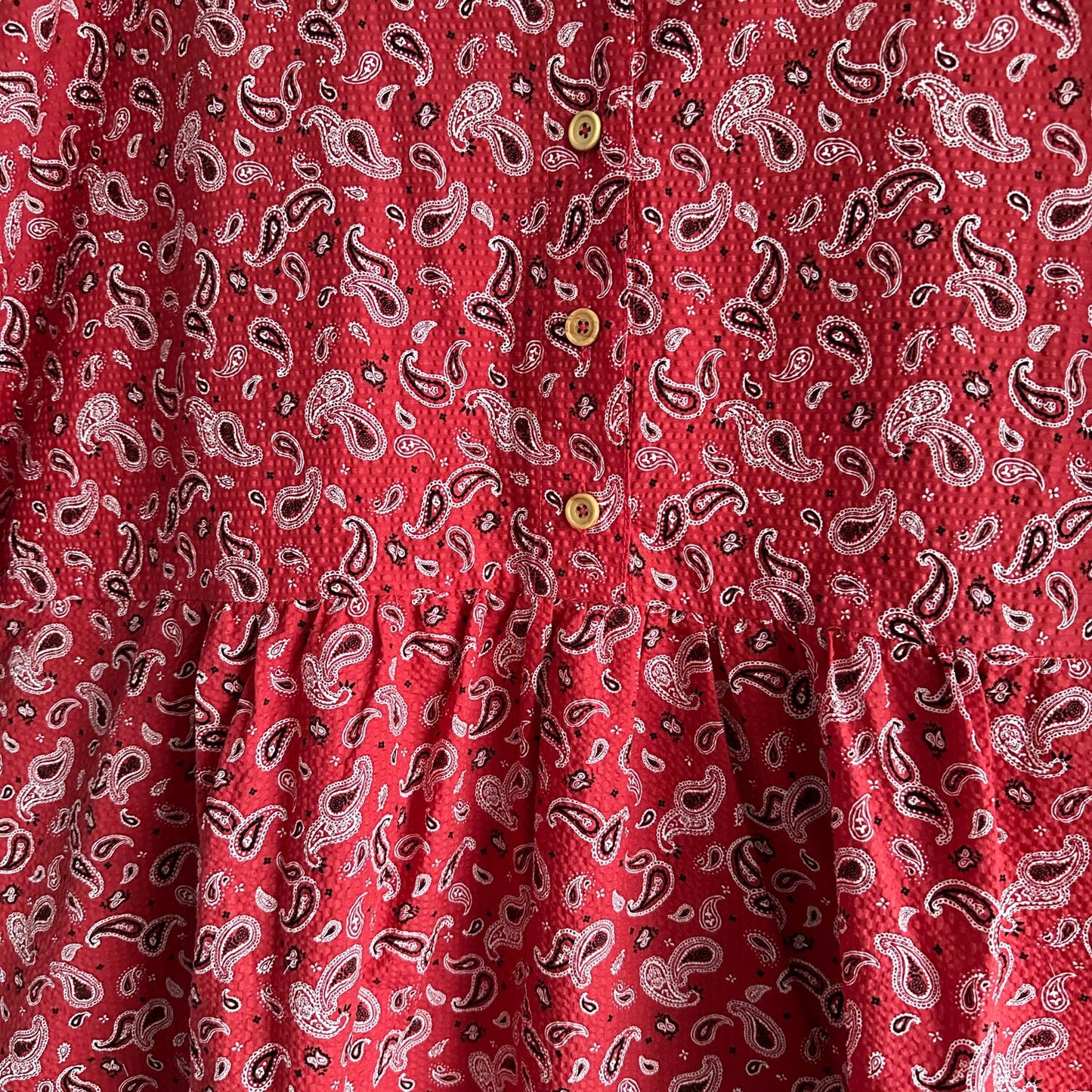 Trillium Bandana Seersucker Cotton Boxy Dress Dress - Sz  OS