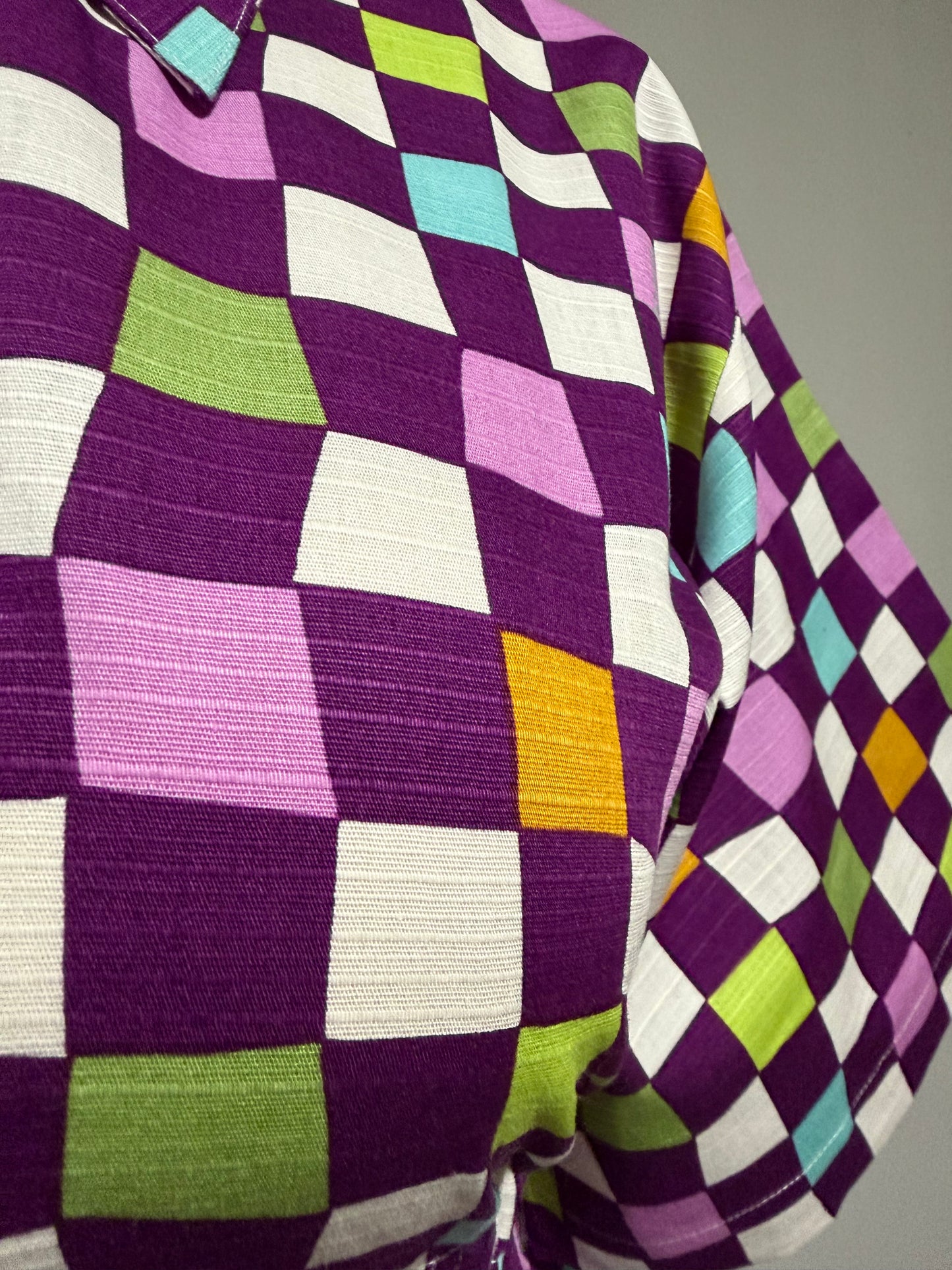 Checkered Bethany zipper dress [L/XL]