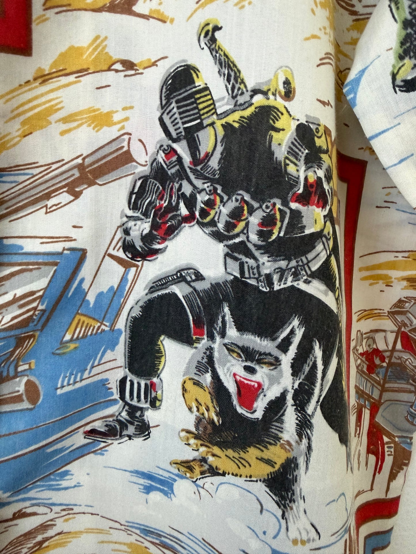 Camp shirt fr vintage GI Joe fabric - [XL]