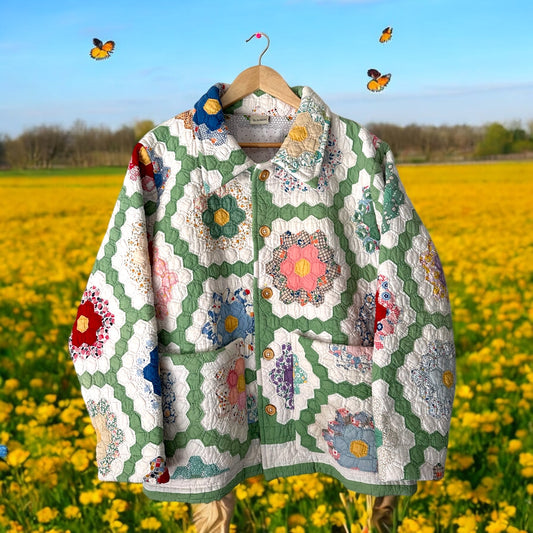 Mabel Chore Jacket- Grandmother’s Flower Garden [OS]