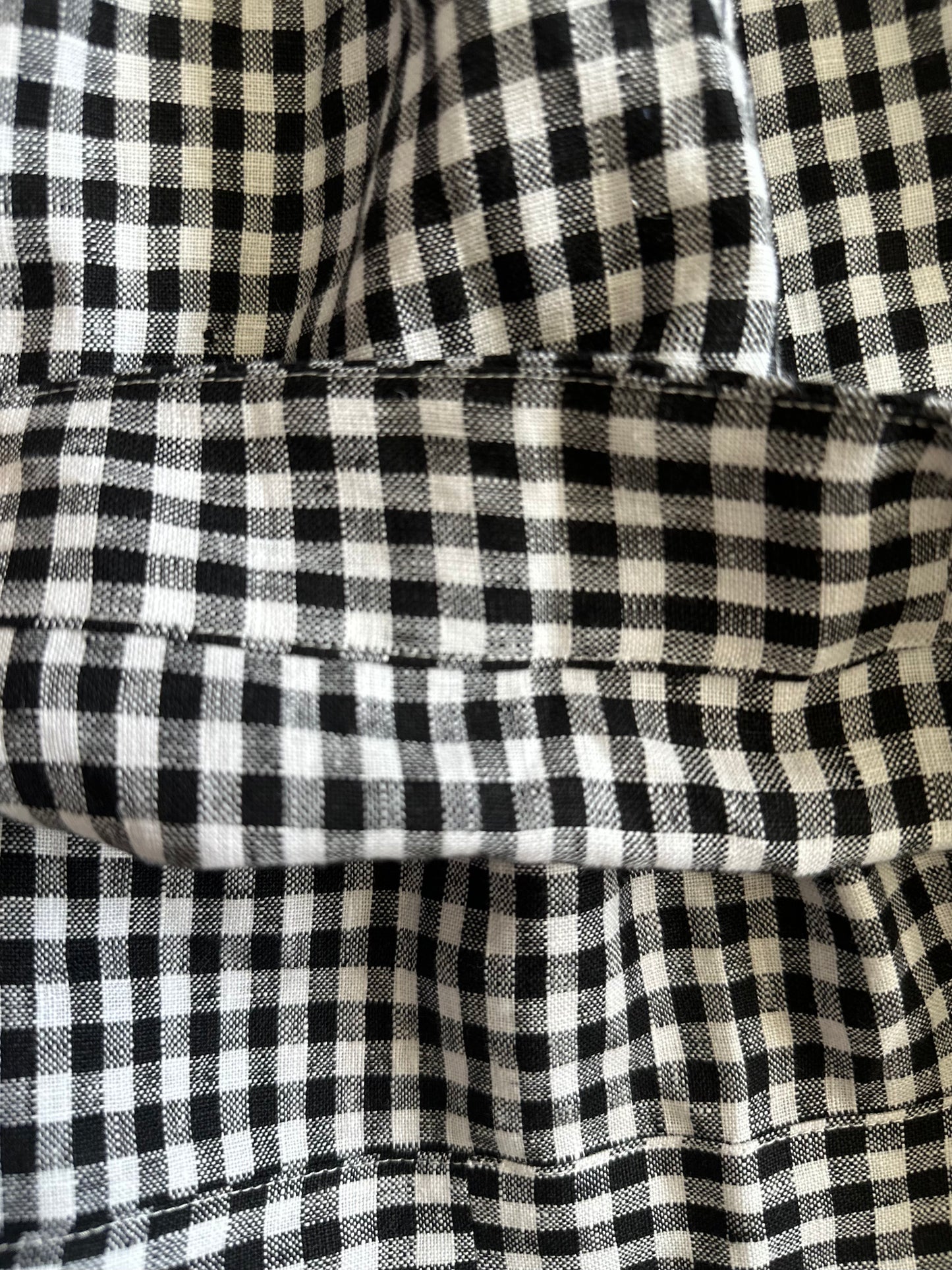 Gingham Linen Sauvie dress [OS]