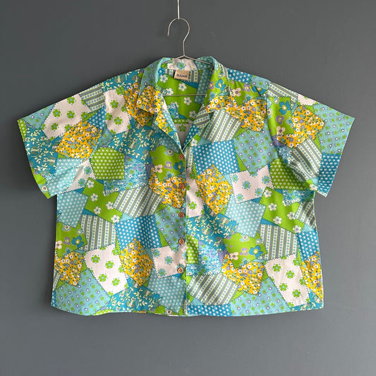 Crazy Quilt Camp Shirt - Size OSP