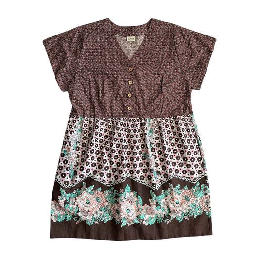 Floral Border Sauvie dress [OS]