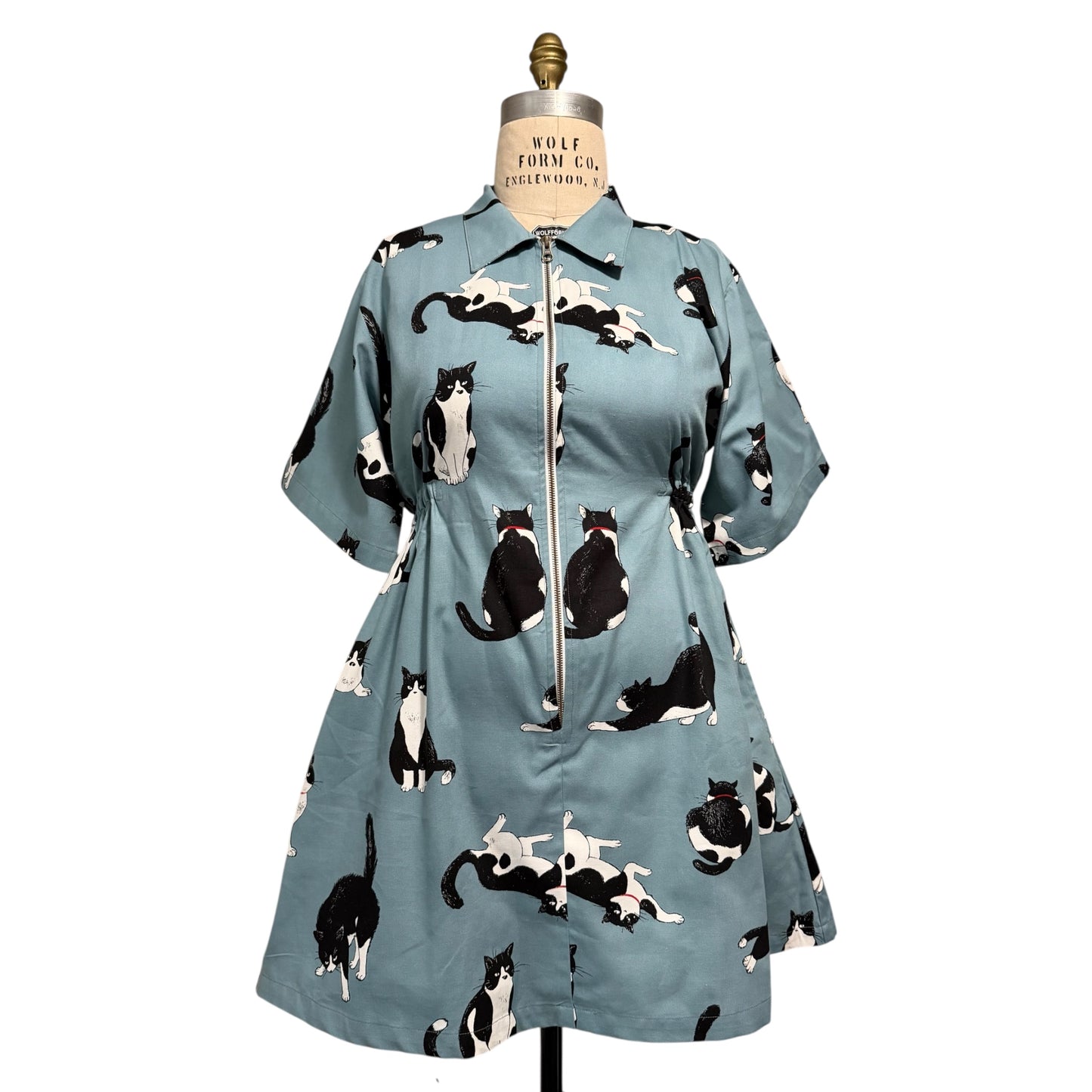 Mixed Cat Bethany zipper dress [L/XL]