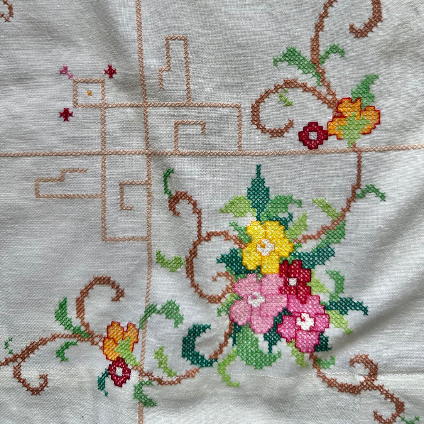 Cubano cross stitch camp shirt [2XL]