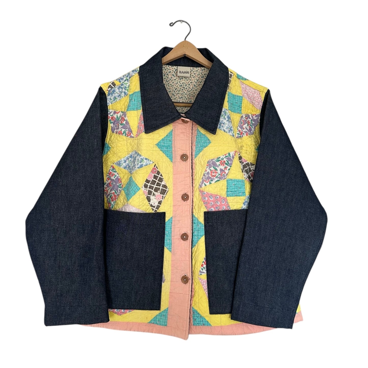 Pastel Vintage Quilt Chore Jacket [OS]