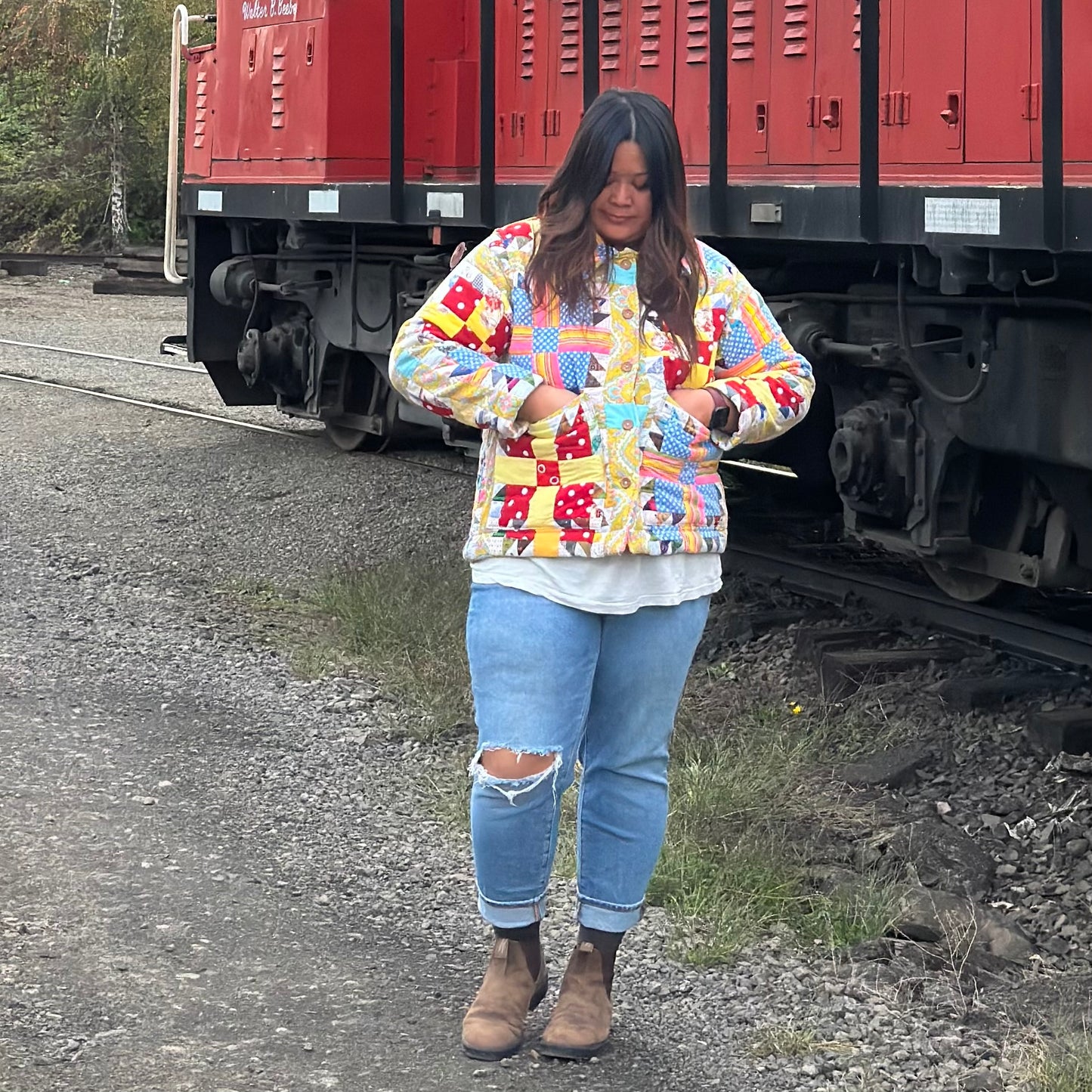 Vintage Patchwork Chore Jacket