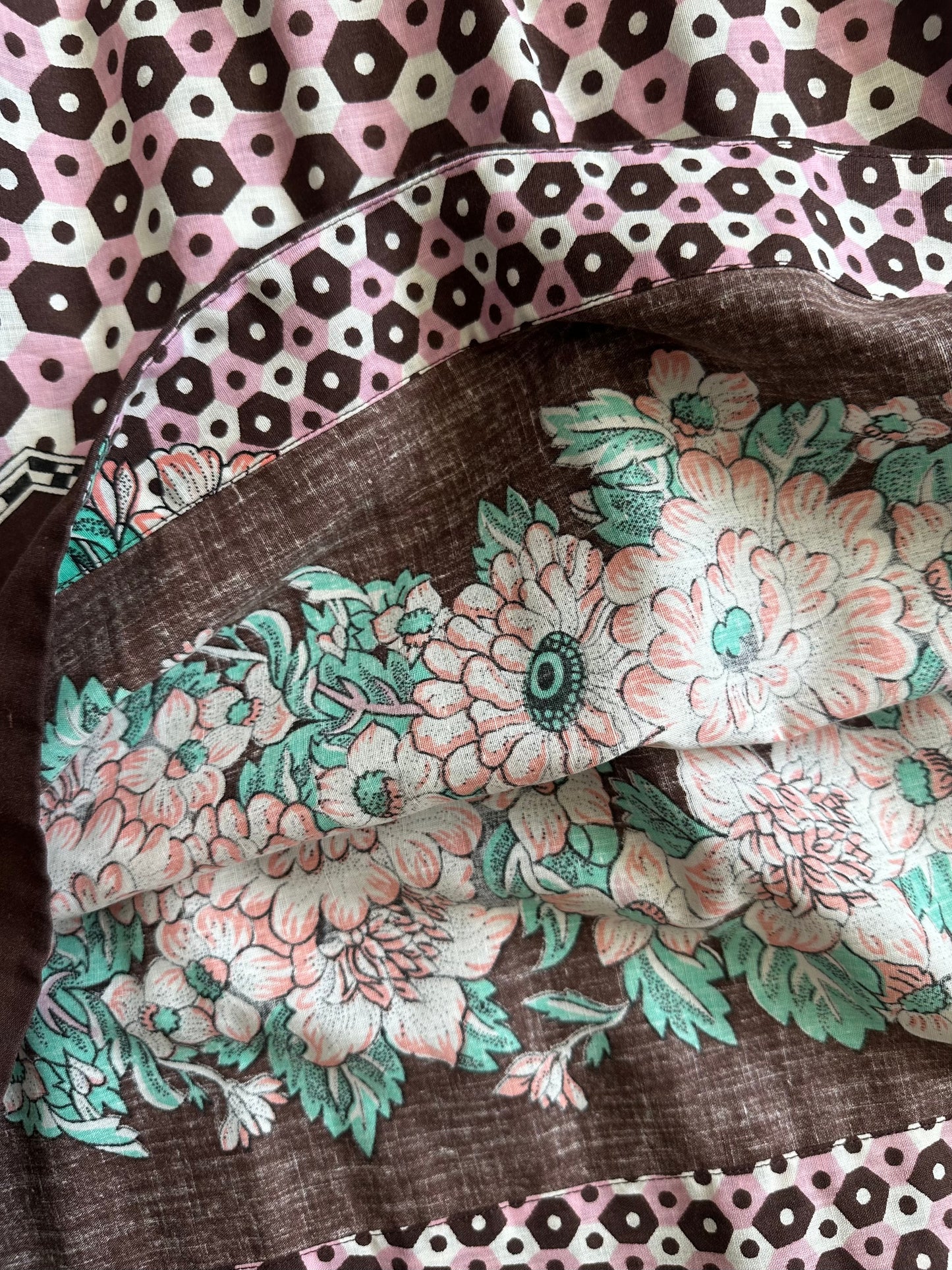 Floral Border Sauvie dress [OS]
