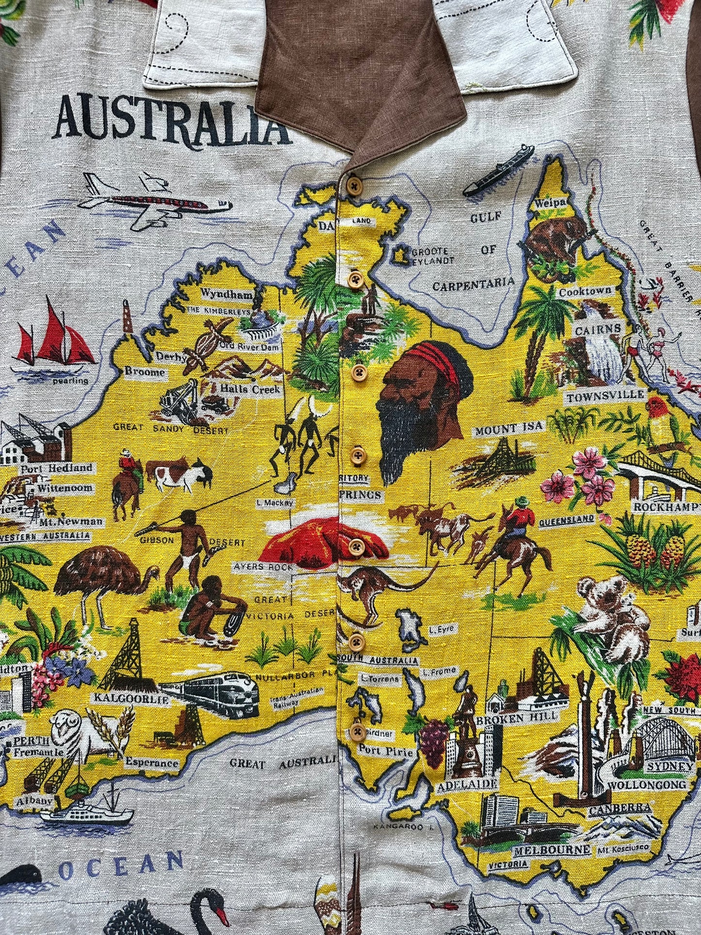 Down Under linen camp shirt [2XL]
