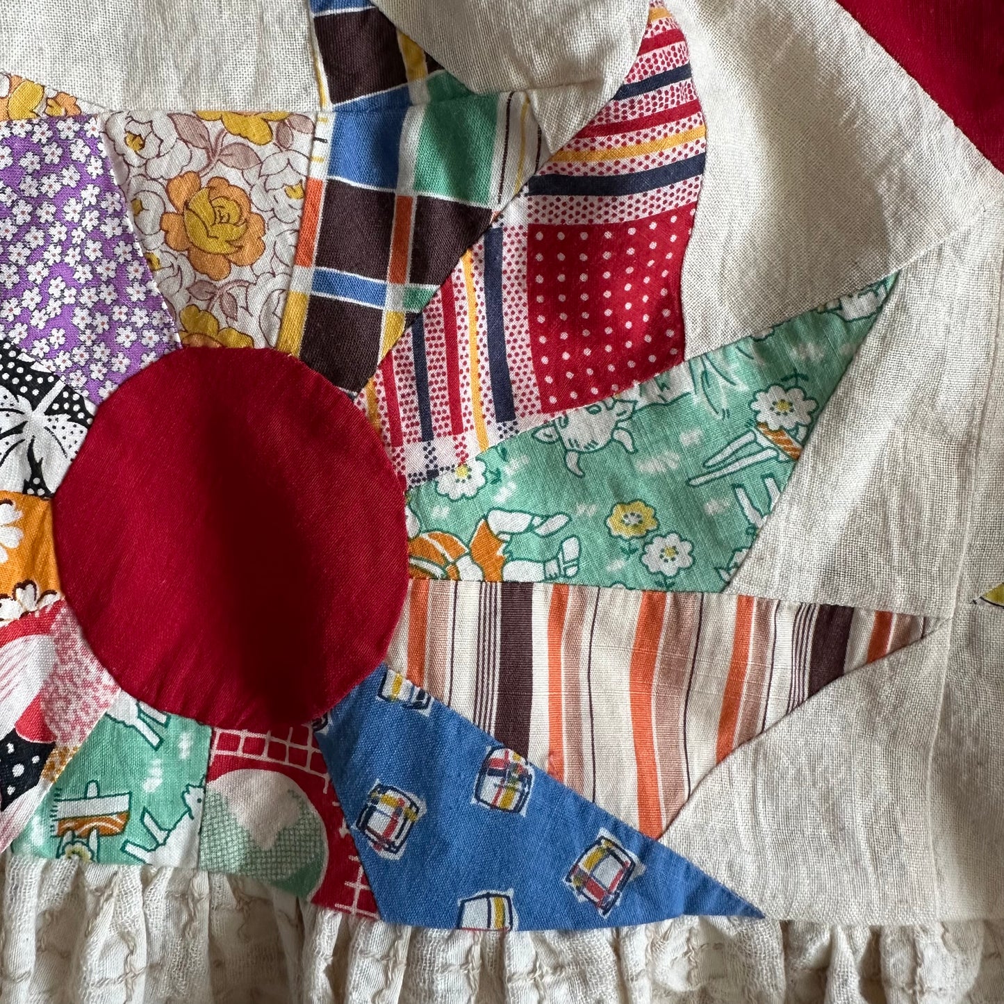 Pinwheel quilt top Sauvie dress [OS]