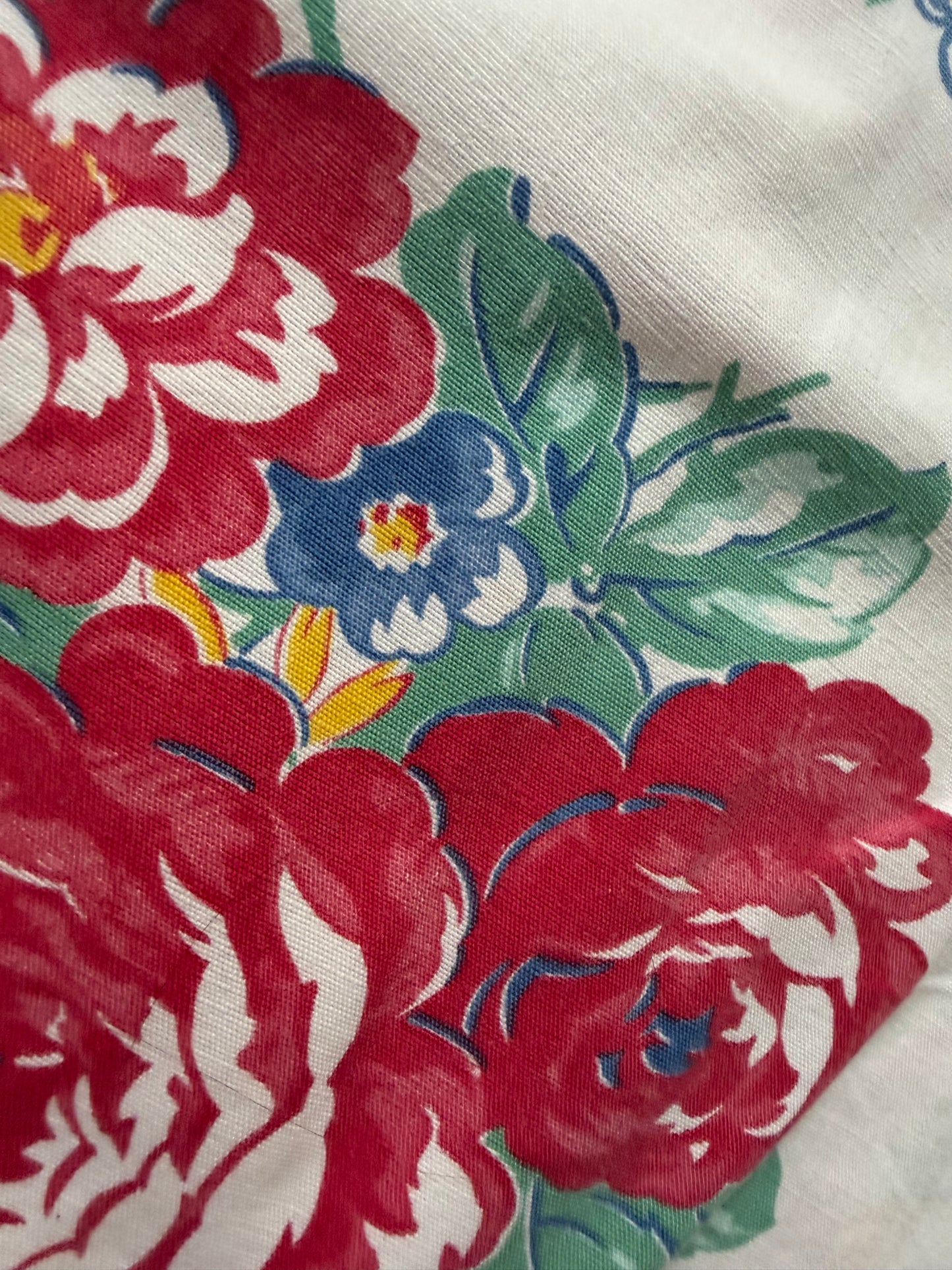 Floral cropped camp shirt [L]