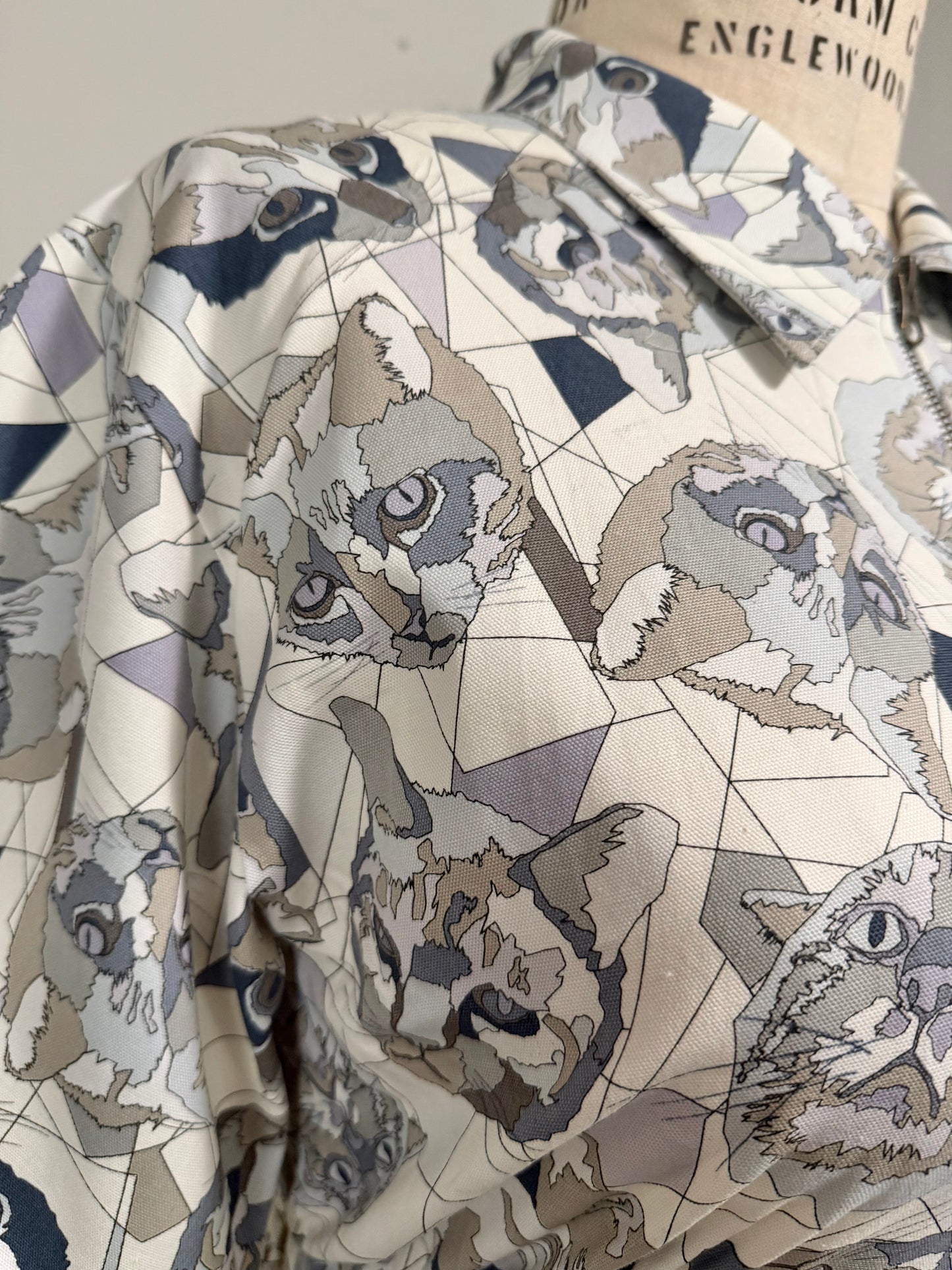 Geometric Cat Bethany zipper dress [L/XL]