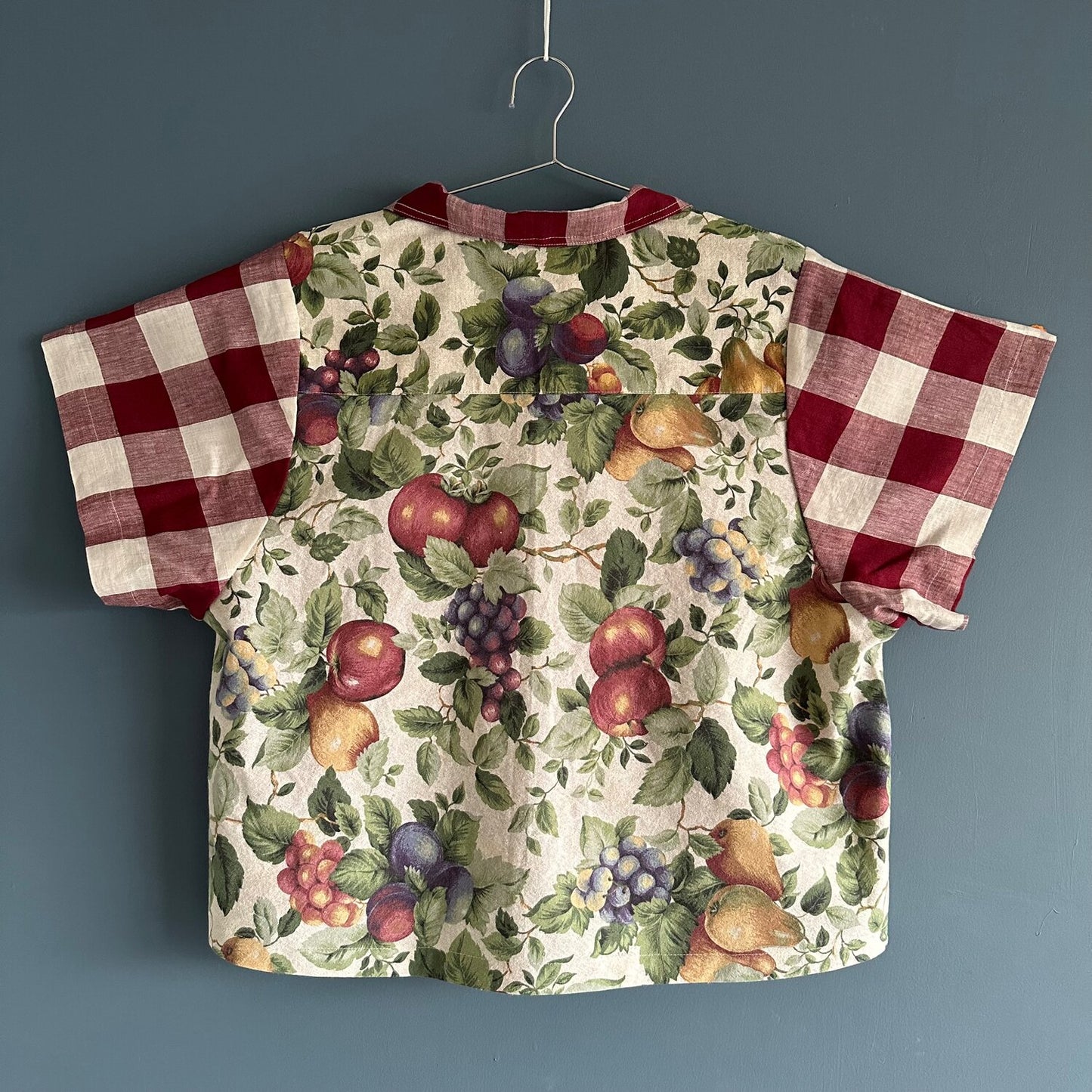 Eugene Fruit Salad Vintage Camp Shirt w/ oversized sleeves - SZ OSP