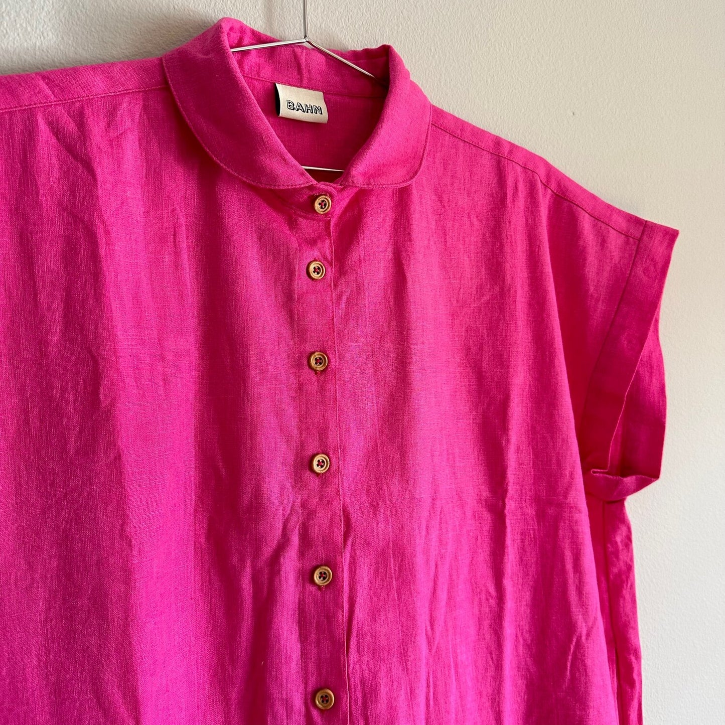 Willamette Fuschia Linen Shirt Dress - SZ OSP