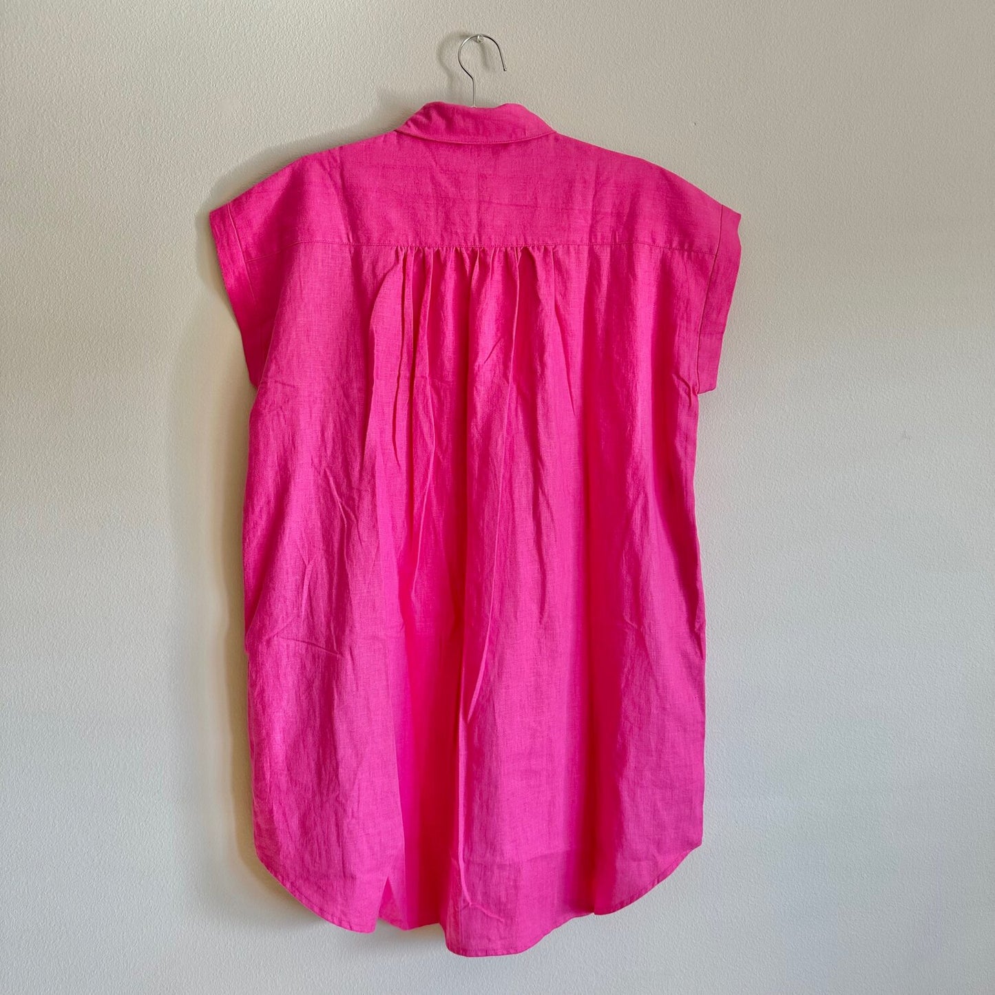 Willamette Fuschia Linen Shirt Dress - SZ OSP