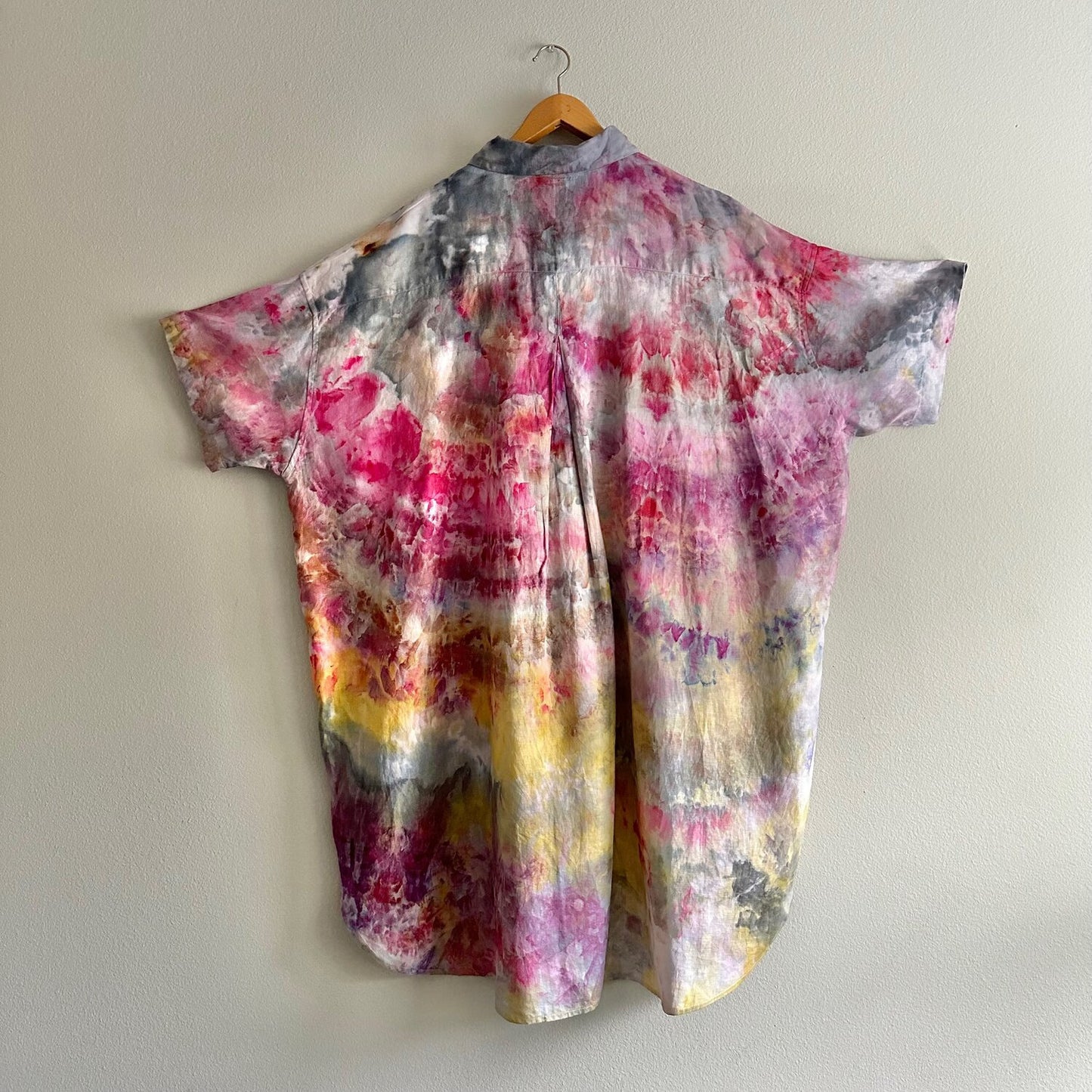 Astoria Ice Dyed Linen Shirt Dress No 2- Sz OS