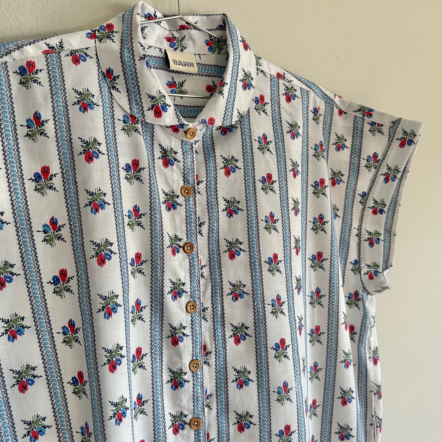 Willamette Vintage Striped Floral Shirt Dress - SZ OSP