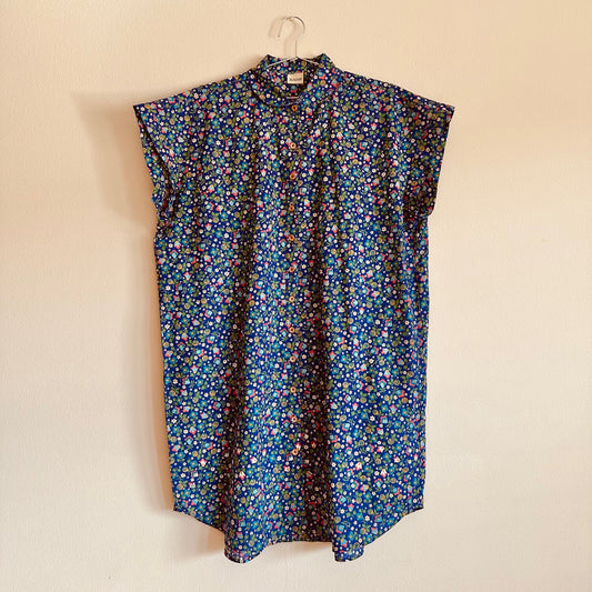 Willamette Vintage Violet Floral Shirt Dress - SZ OSP2