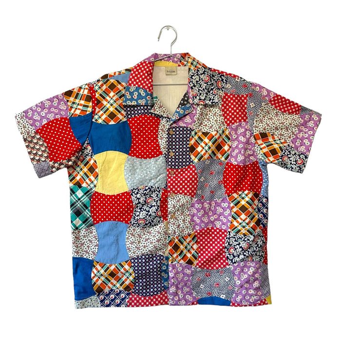 Patchwork camp shirt